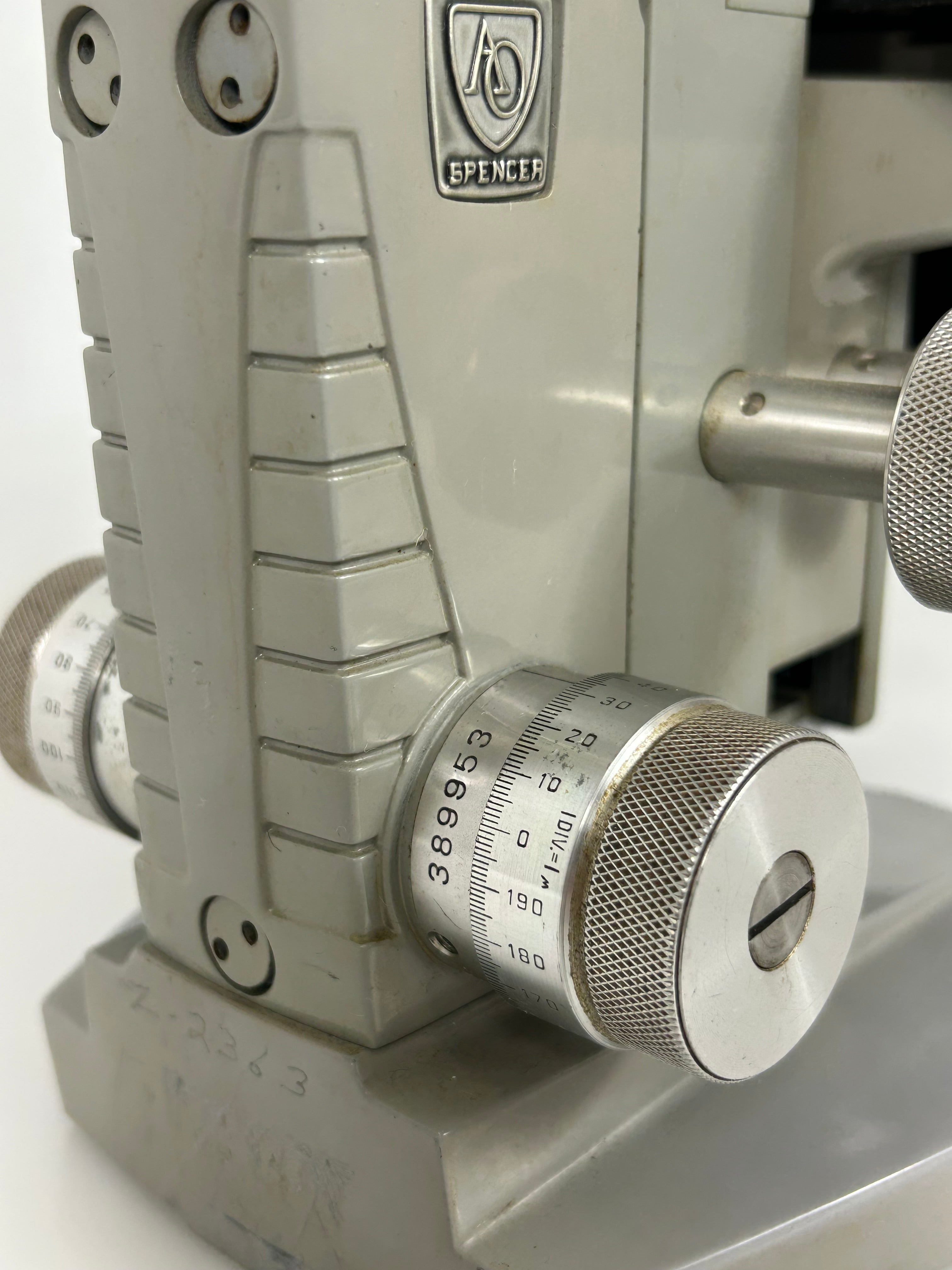 American Optical Spencer Model 4-1 Binocular Microscope *Untested*