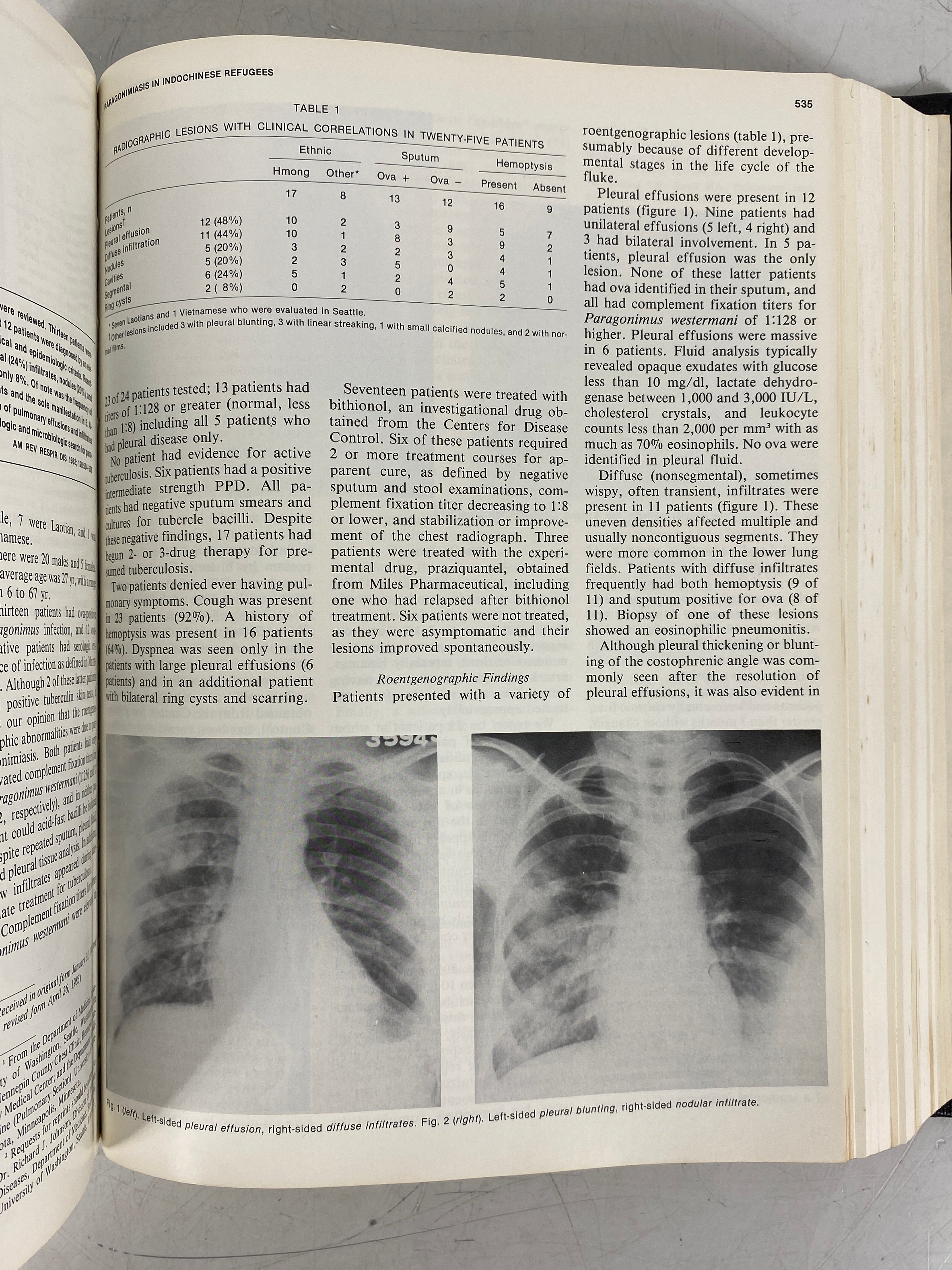 American Review of Respiratory Disease Vol 128 July-Dec 1983 HC