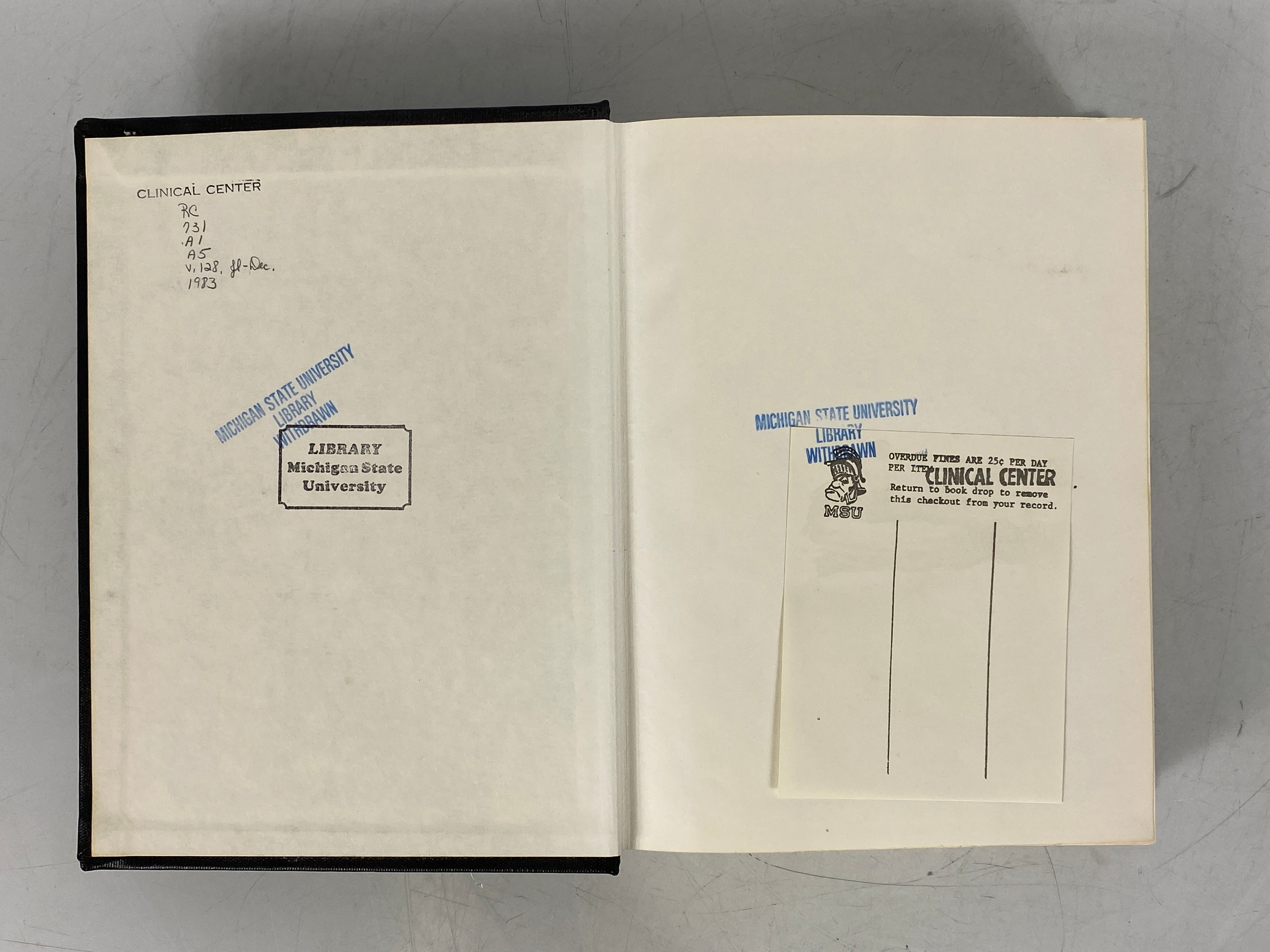 American Review of Respiratory Disease Vol 128 July-Dec 1983 HC