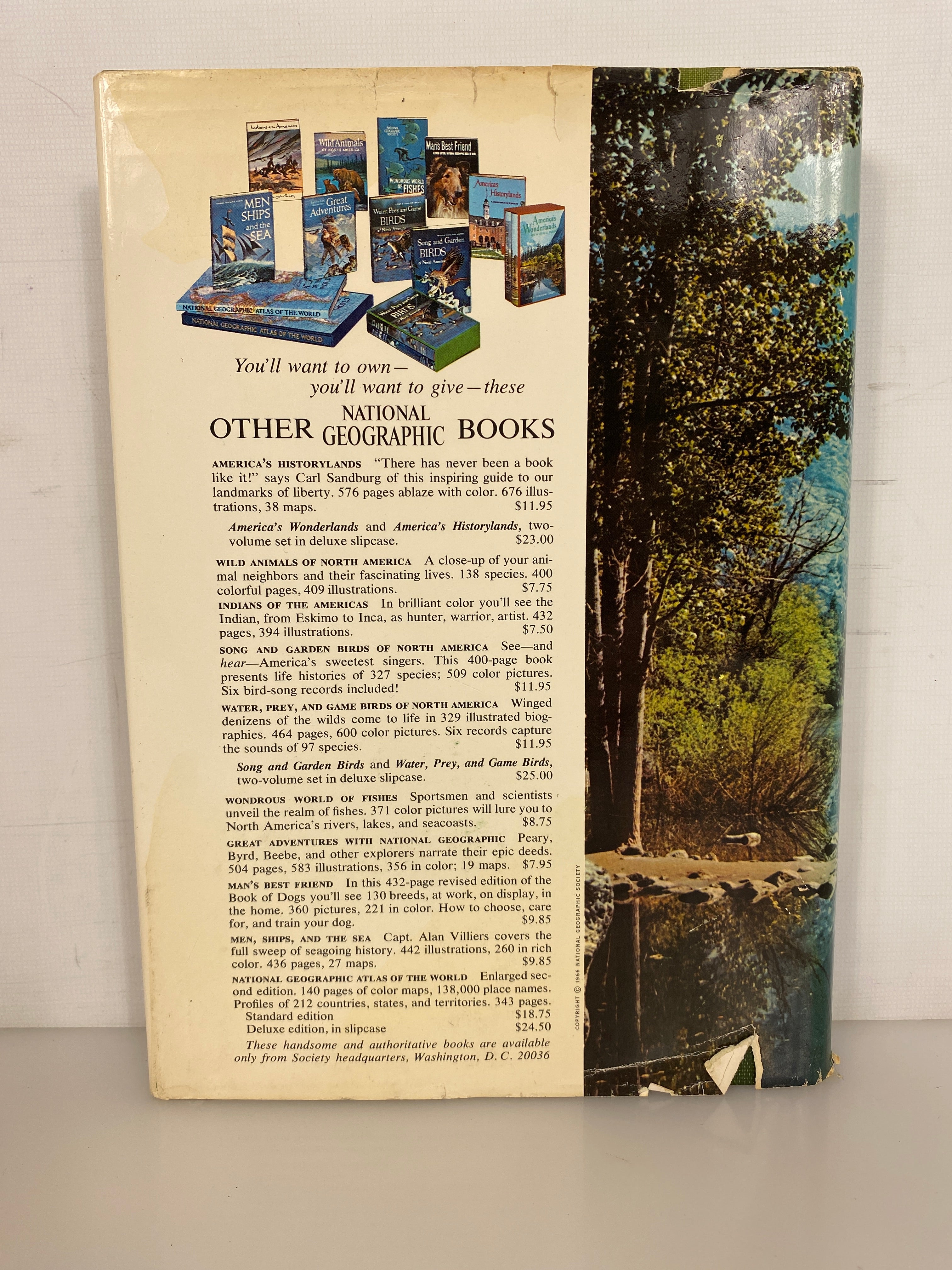 America's Wonderlands The National Parks w Map 1966 Nat Geo HC