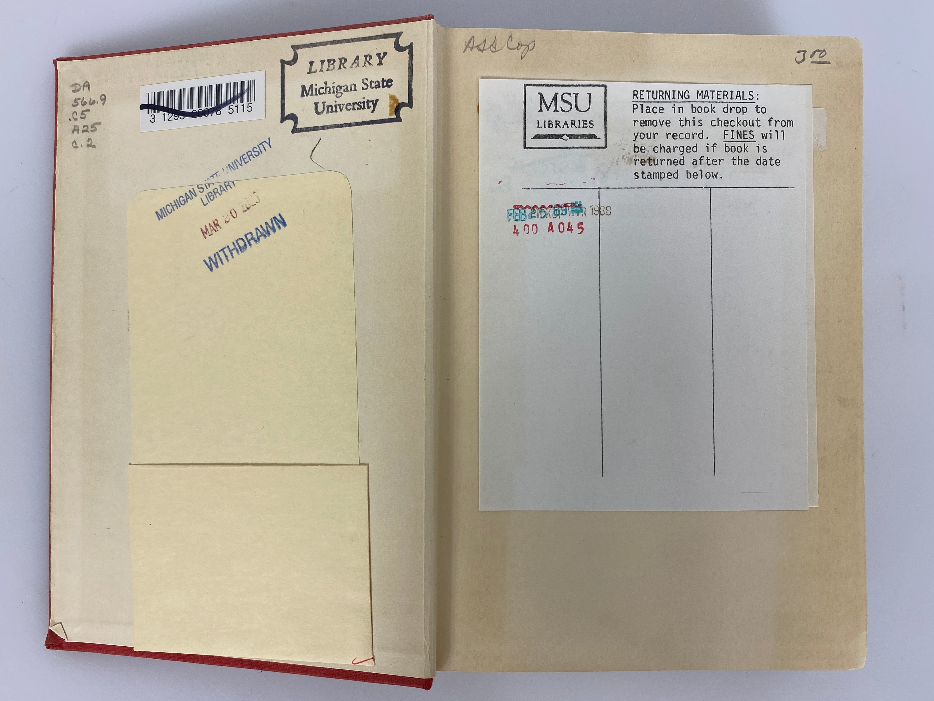 Amid These Storms by Winston Churchill 1932 Ex-Library HC