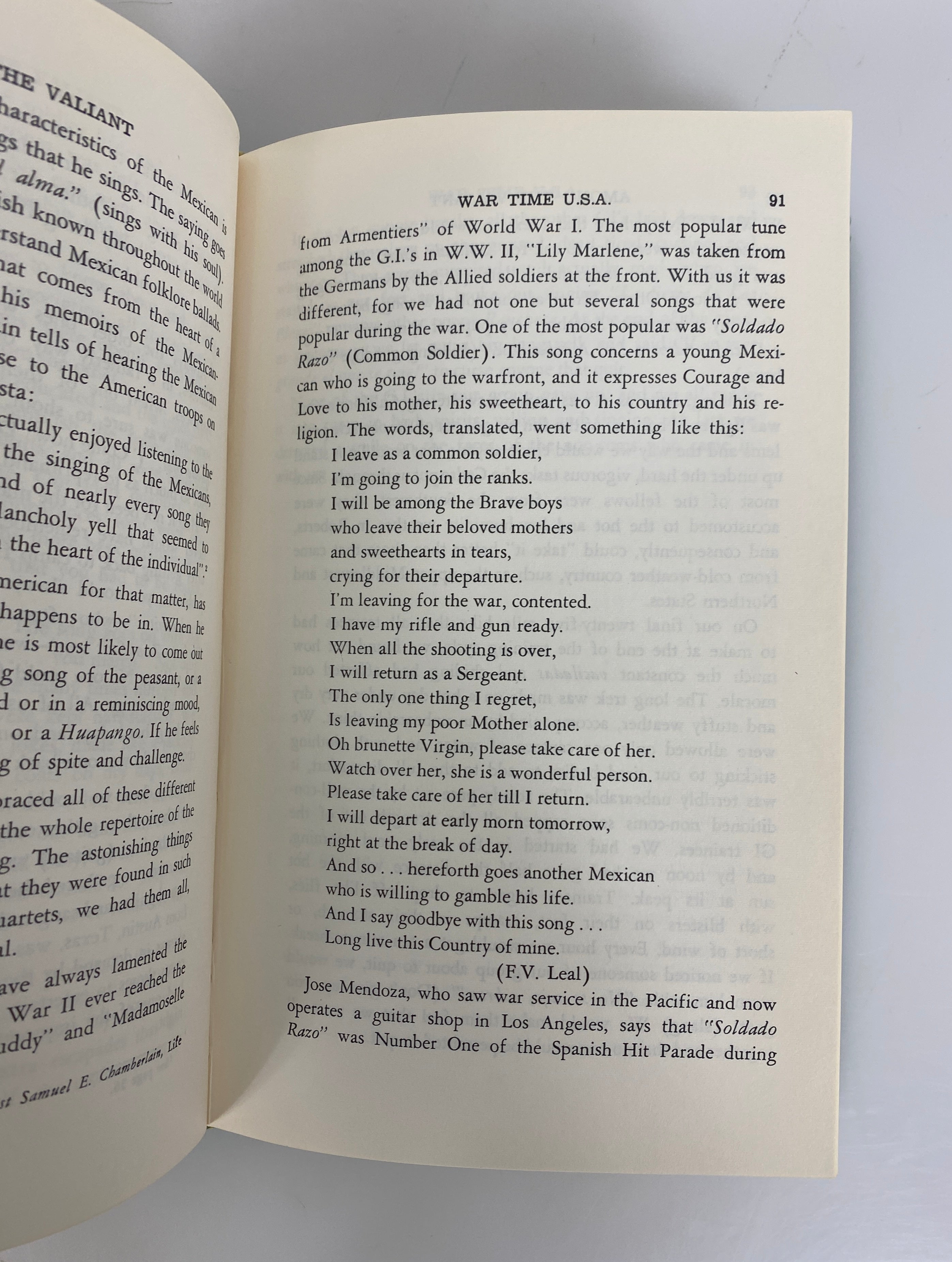 Among the Valiant by Morin Mexican Americans in WWII & Korea 1966 Ex-Library HC