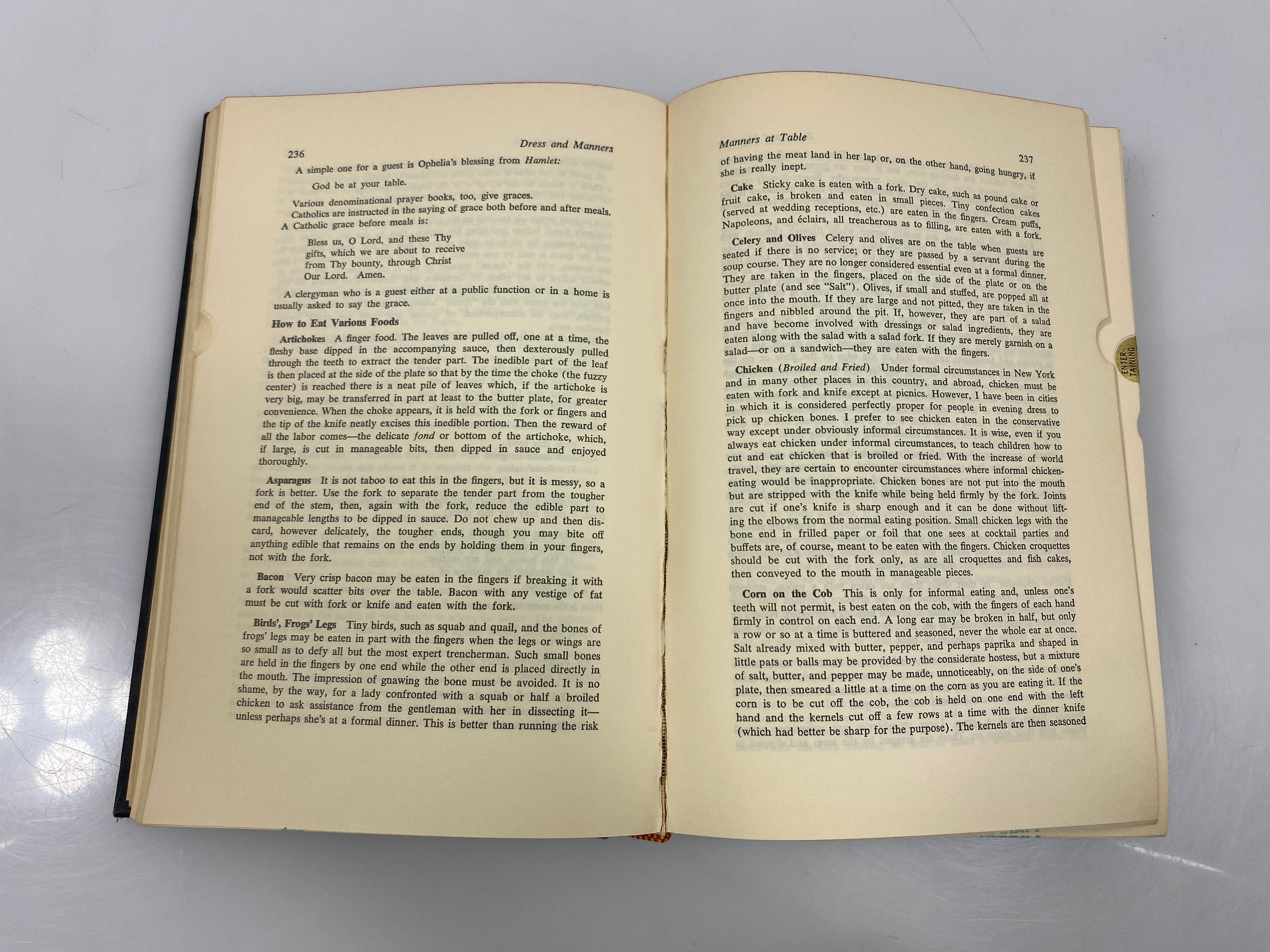 Amy Vanderbilt's New Complete Book of Etiquette Ex-library 1963 HC