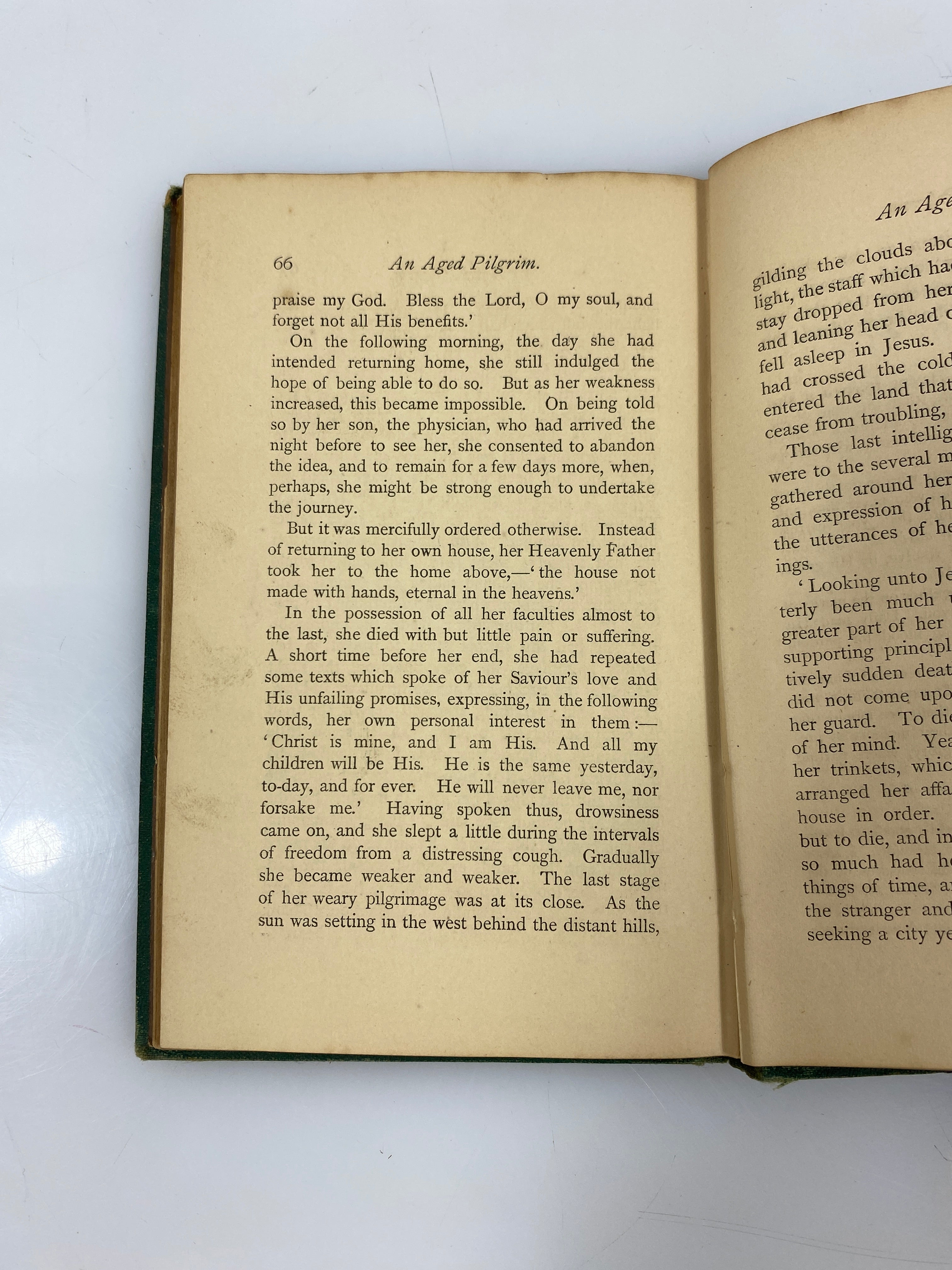 An Aged Pilgrim A Memorial by Johnston c.1870 HC