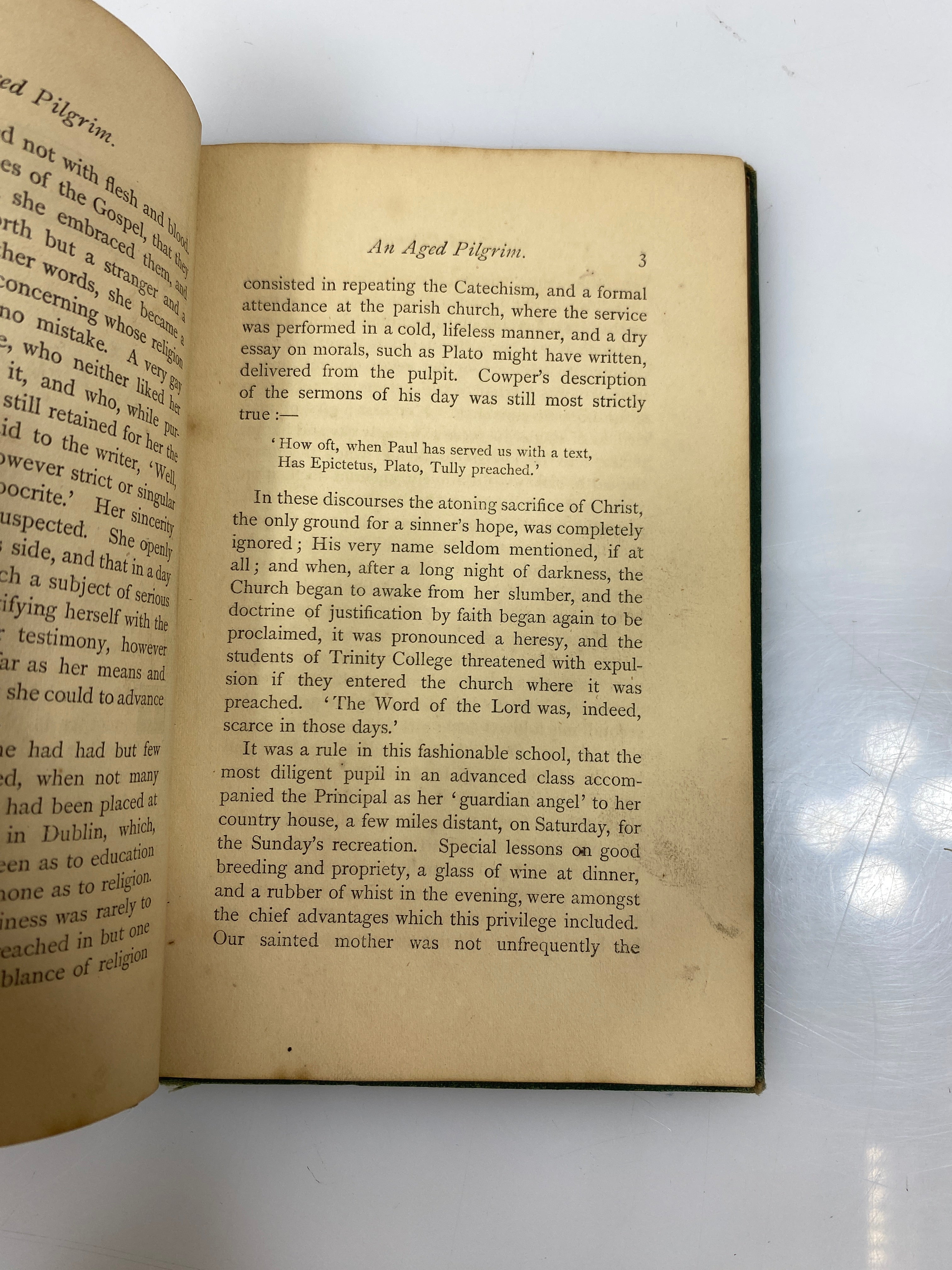 An Aged Pilgrim A Memorial by Johnston c.1870 HC