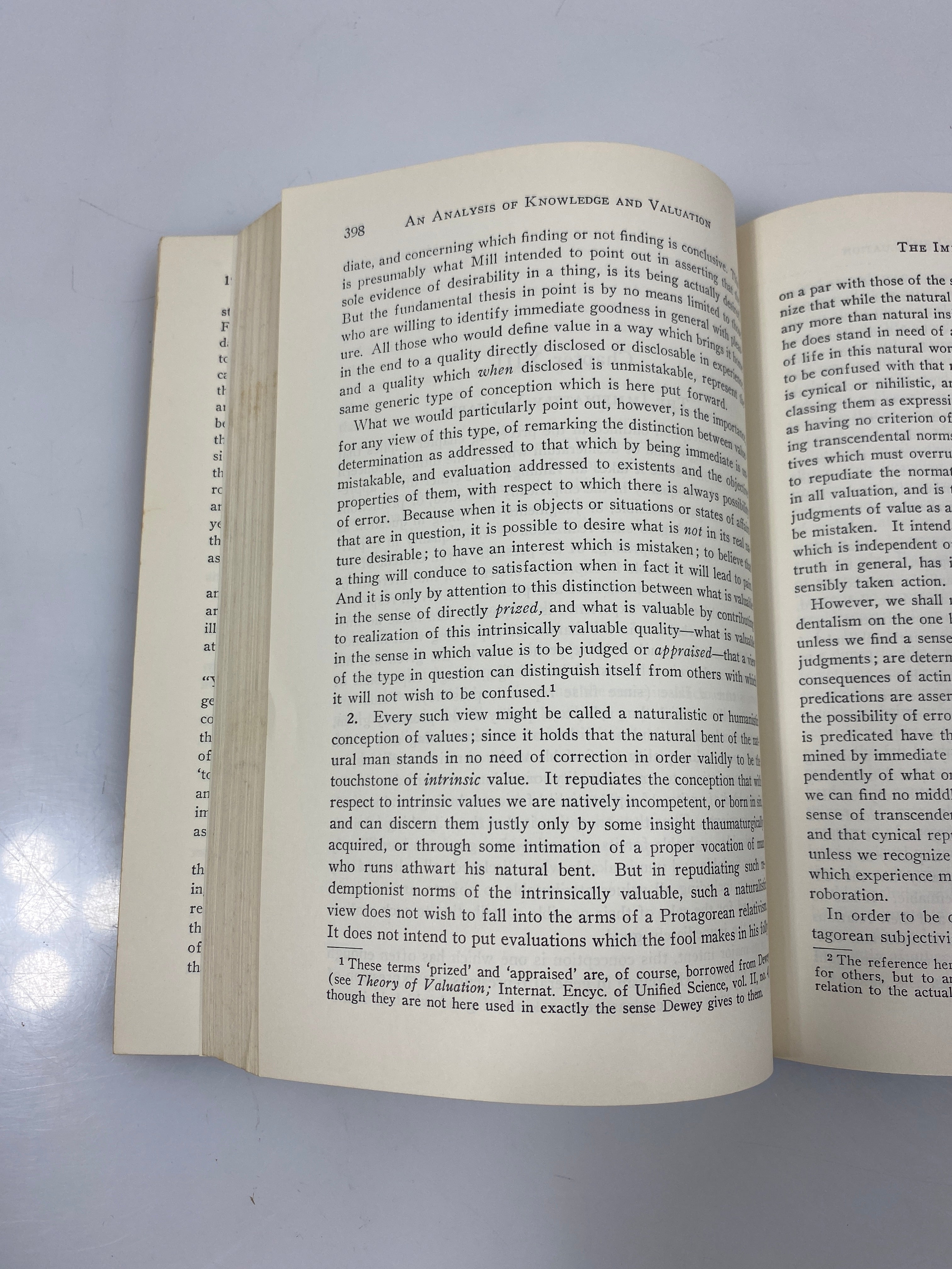 An Analysis of Knowledge & Valuation C.I. Lewis 1971 4th Print SC