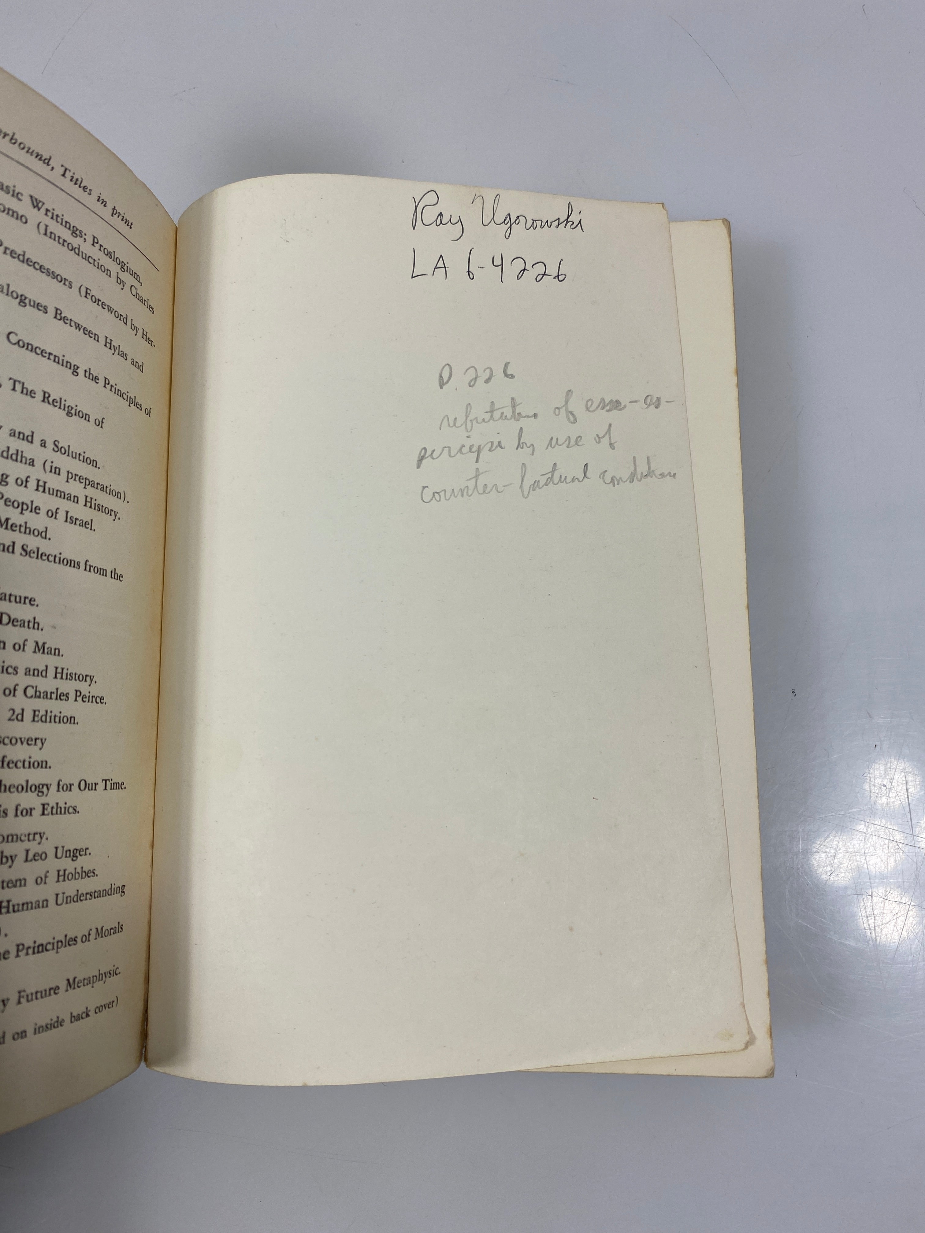 An Analysis of Knowledge & Valuation C.I. Lewis 1971 4th Print SC