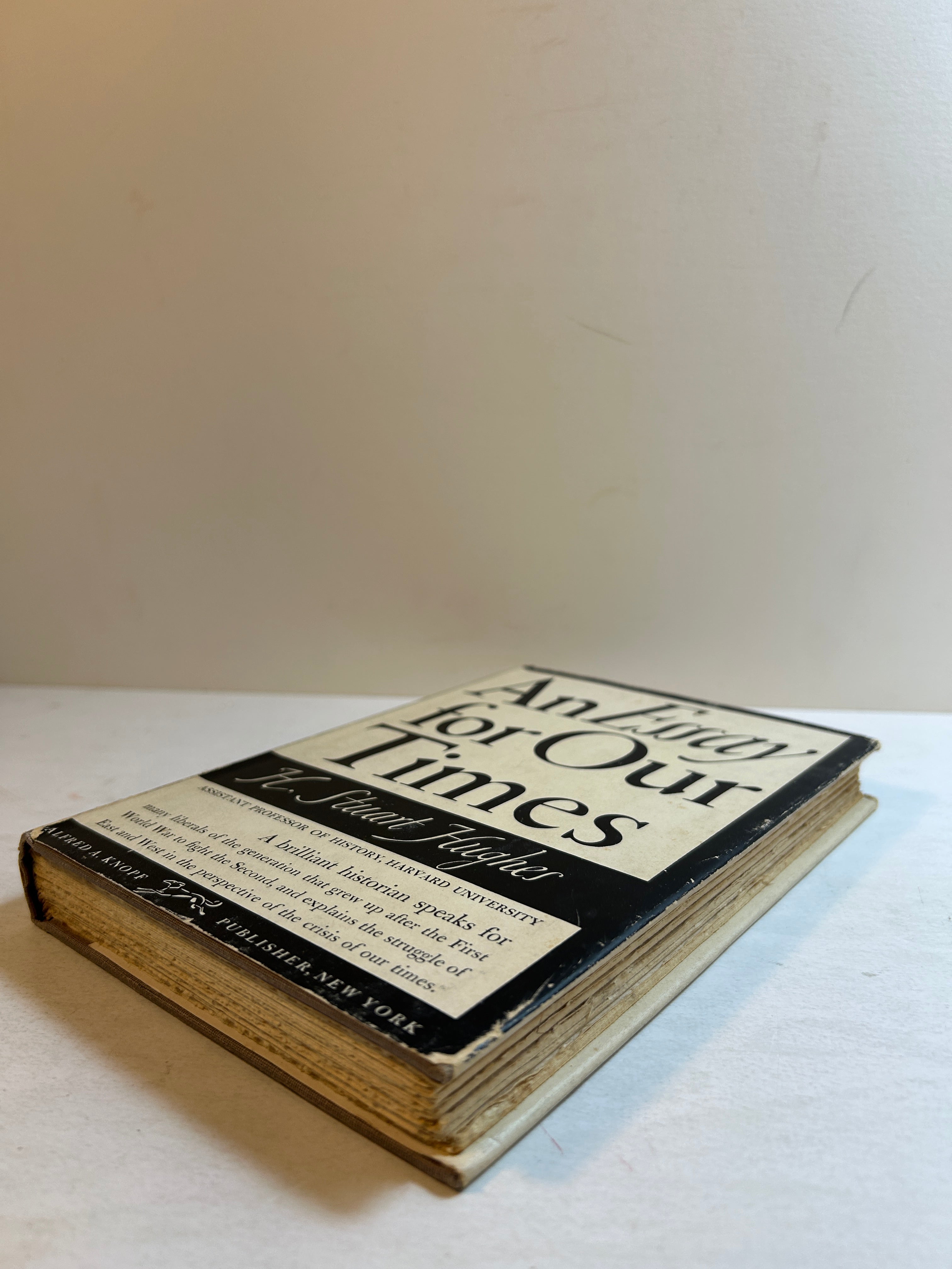 An Essay for Our Times by H. Stuart Hughes 1951 Second Print HCDJ