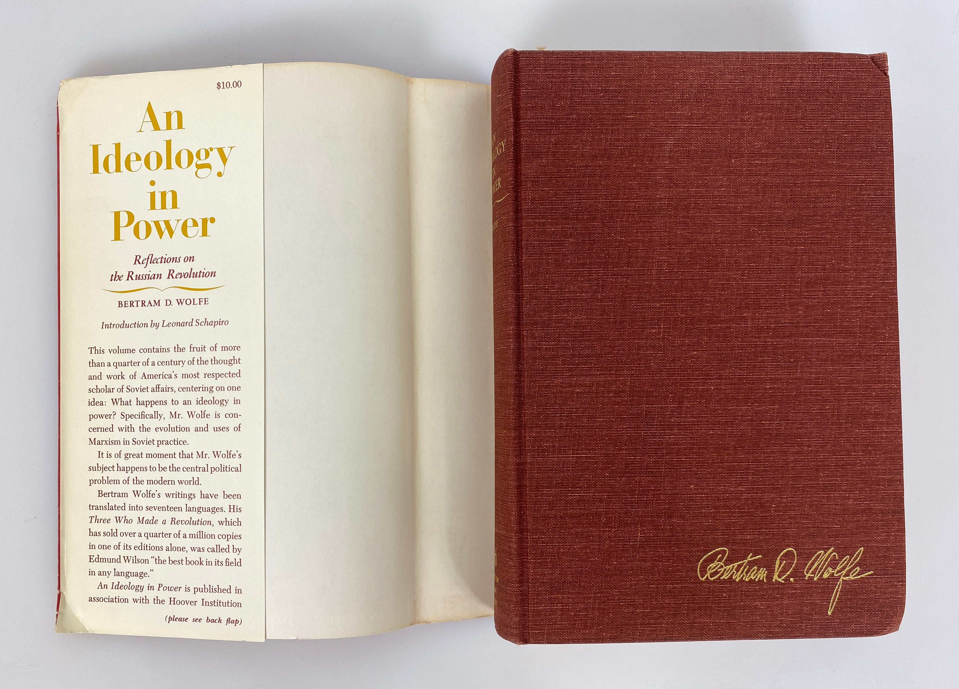 An Ideology in Power Russian Revolution by Bertram Wolfe 1969 Vintage HC DJ