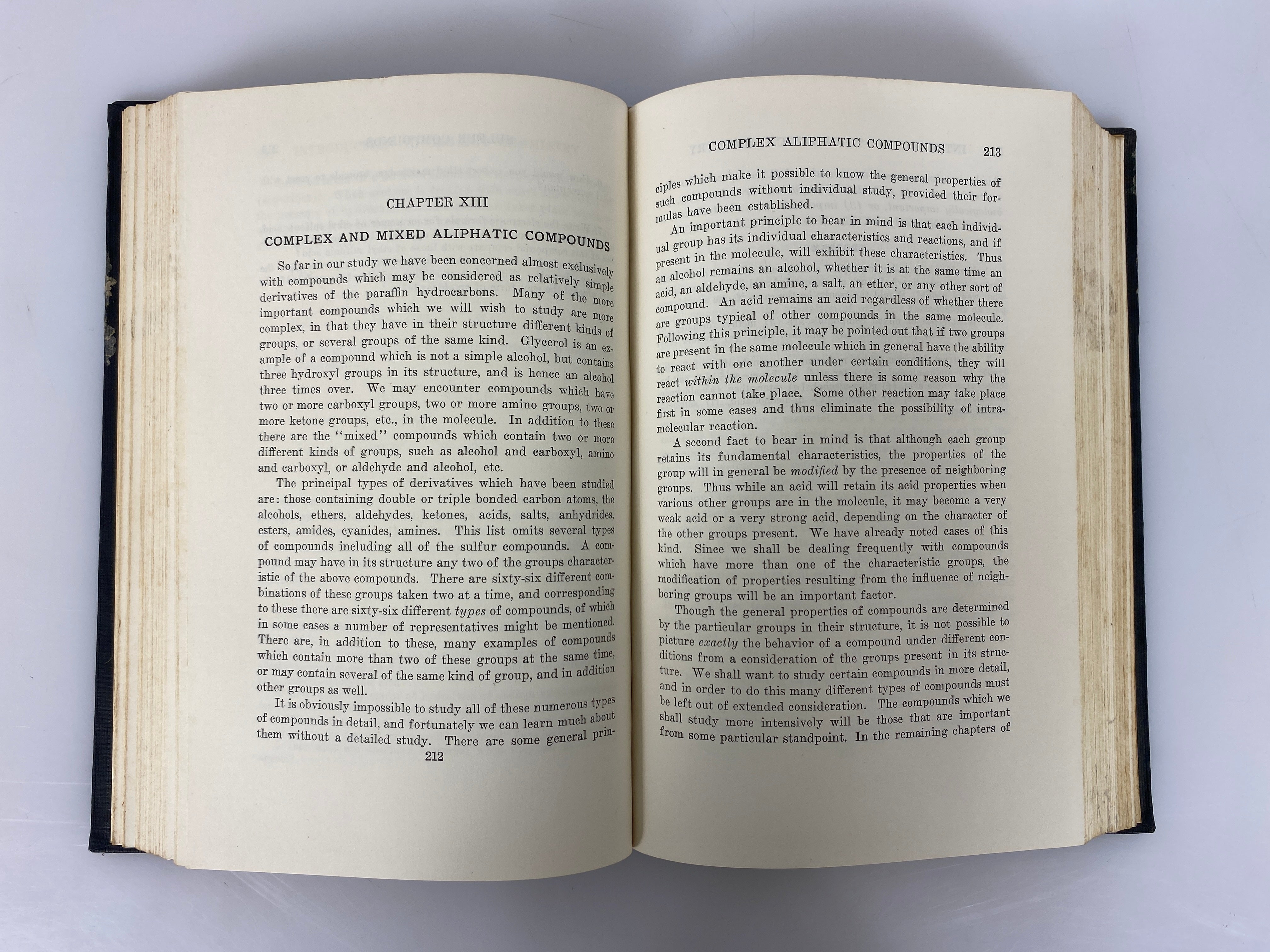 An Introduction to Organic Chemistry by Roger Williams 1935 Vintage HC