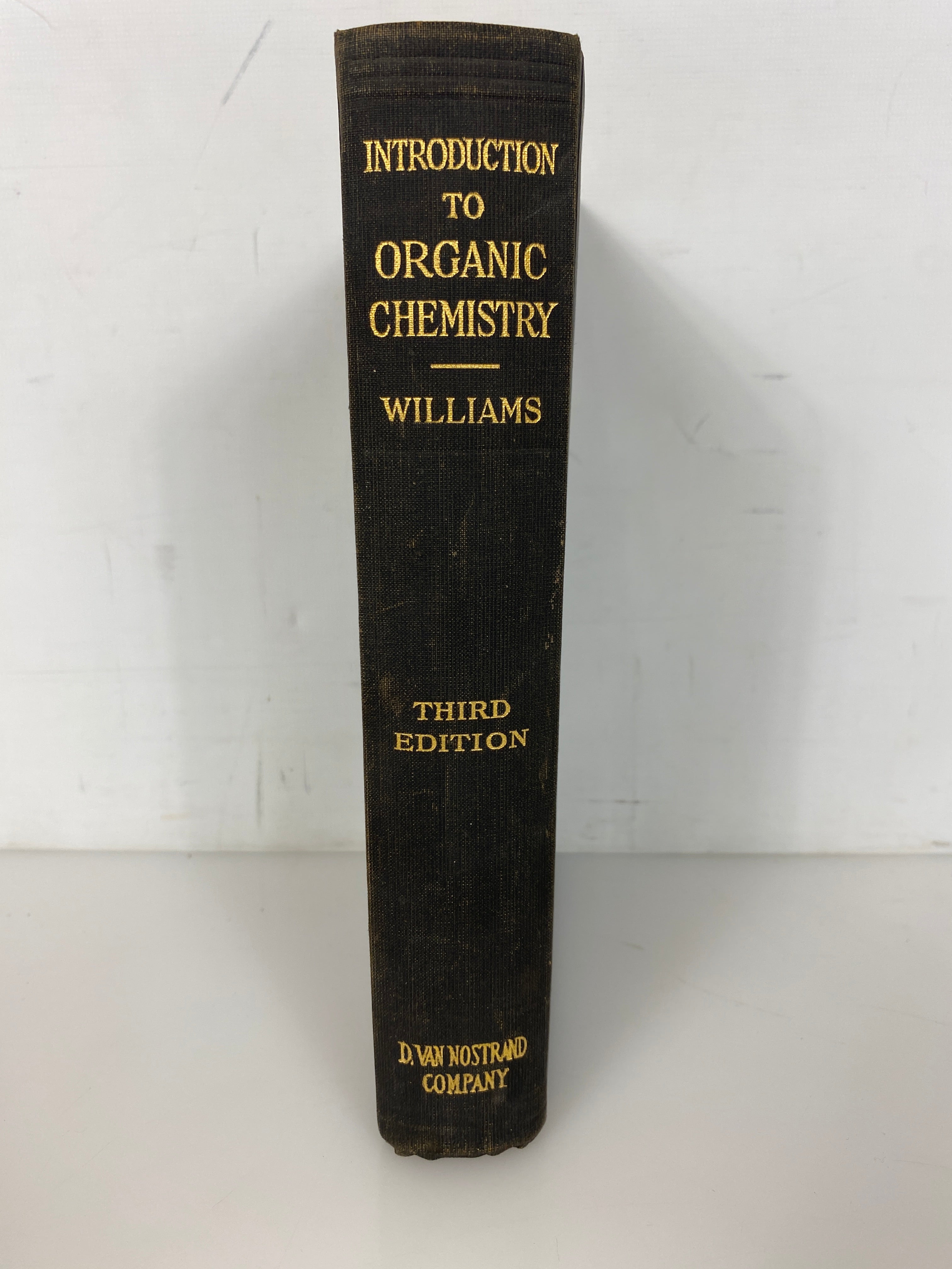 An Introduction to Organic Chemistry by Roger Williams 1935 Vintage HC