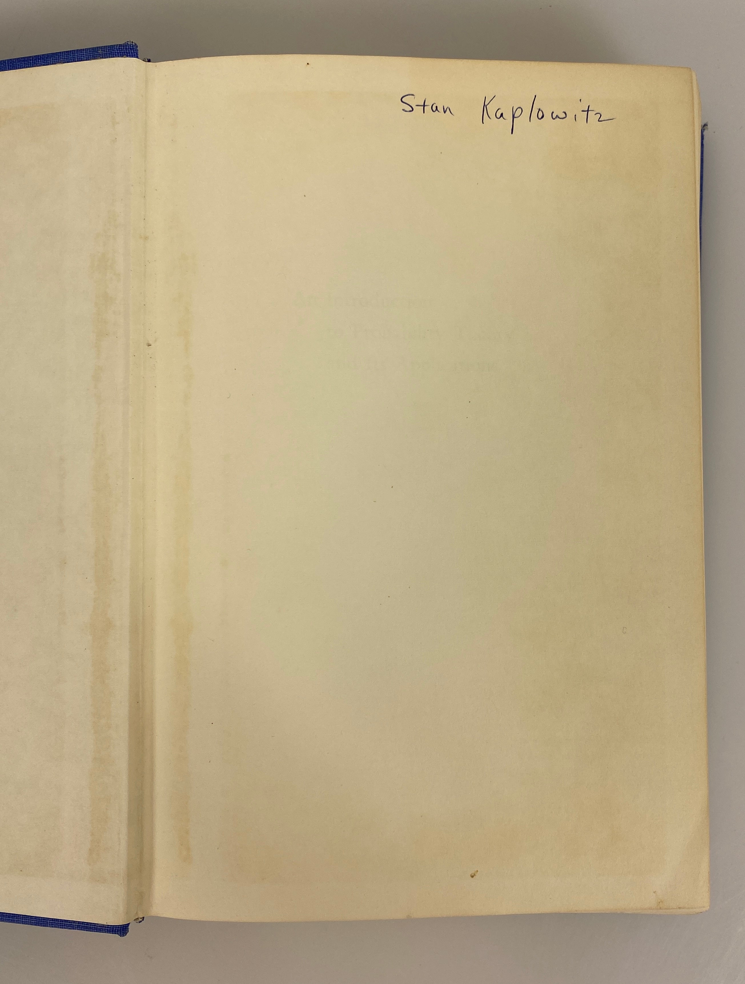 An Introduction to Probability Theory & Its Applications Vol II by Feller 1966