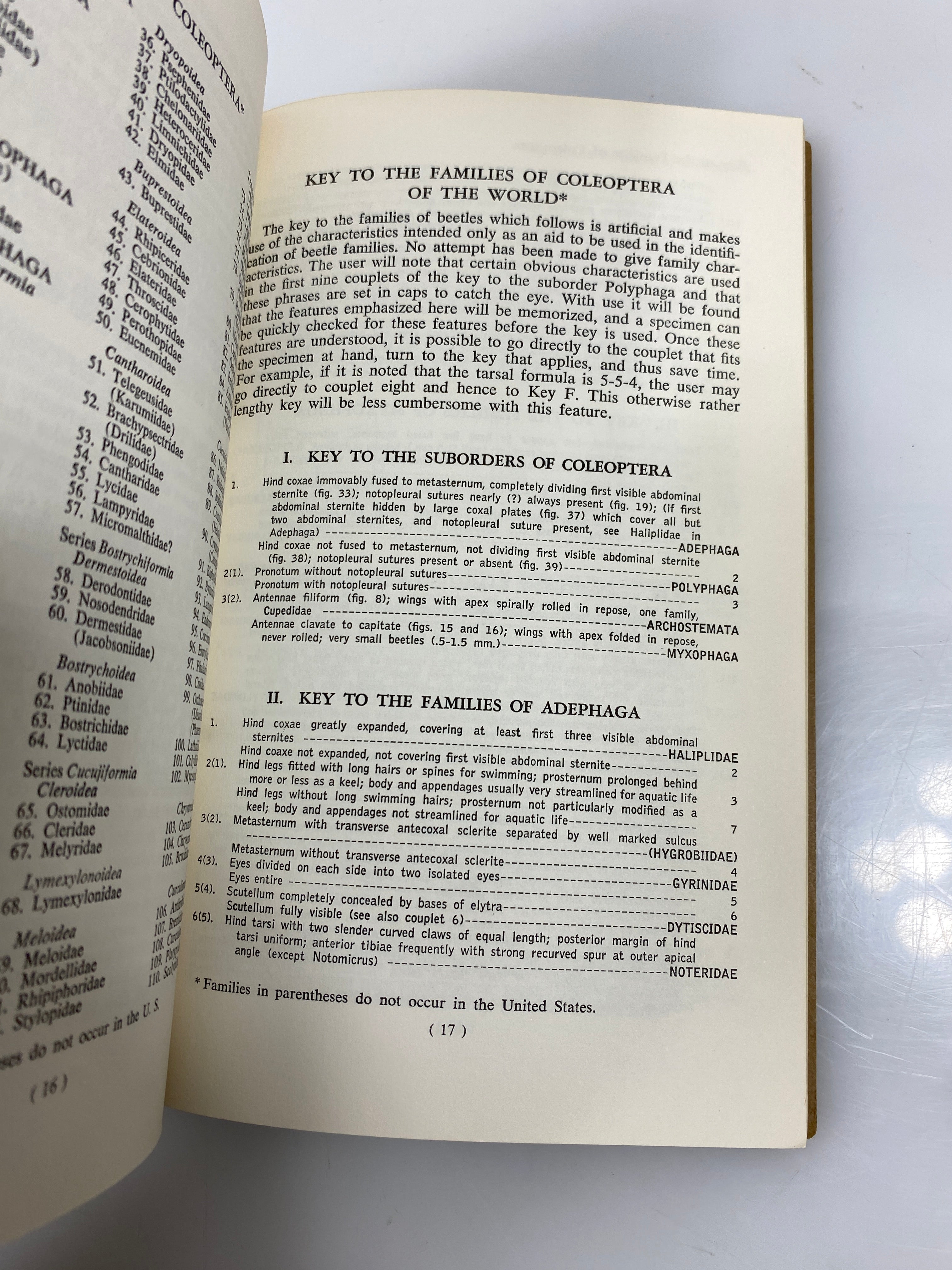 An Introduction to the Study of Beetles by Arnett Ex-library HC