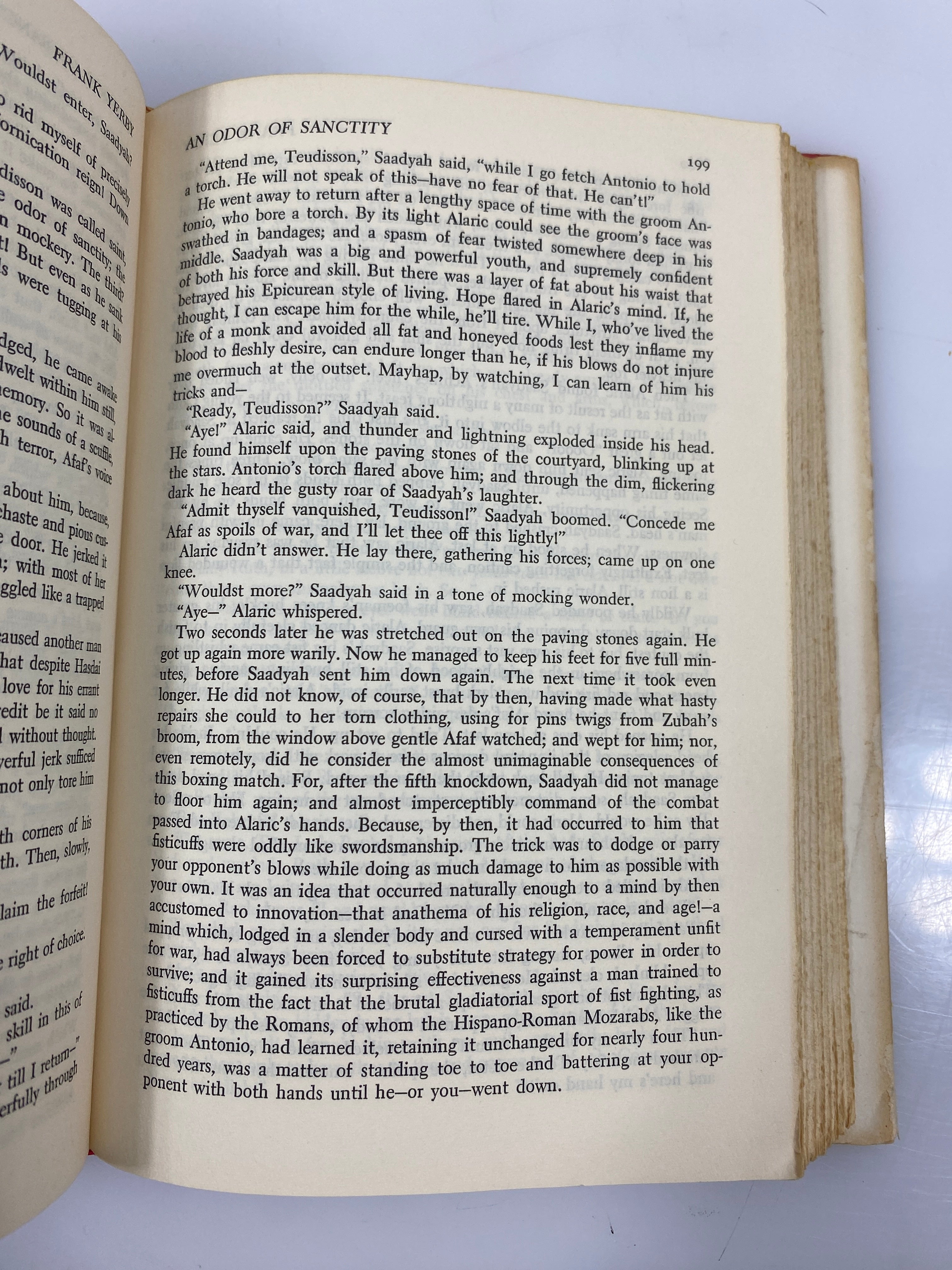 An Odor of Sanctity by Frank Yerby 1965 HCDJ