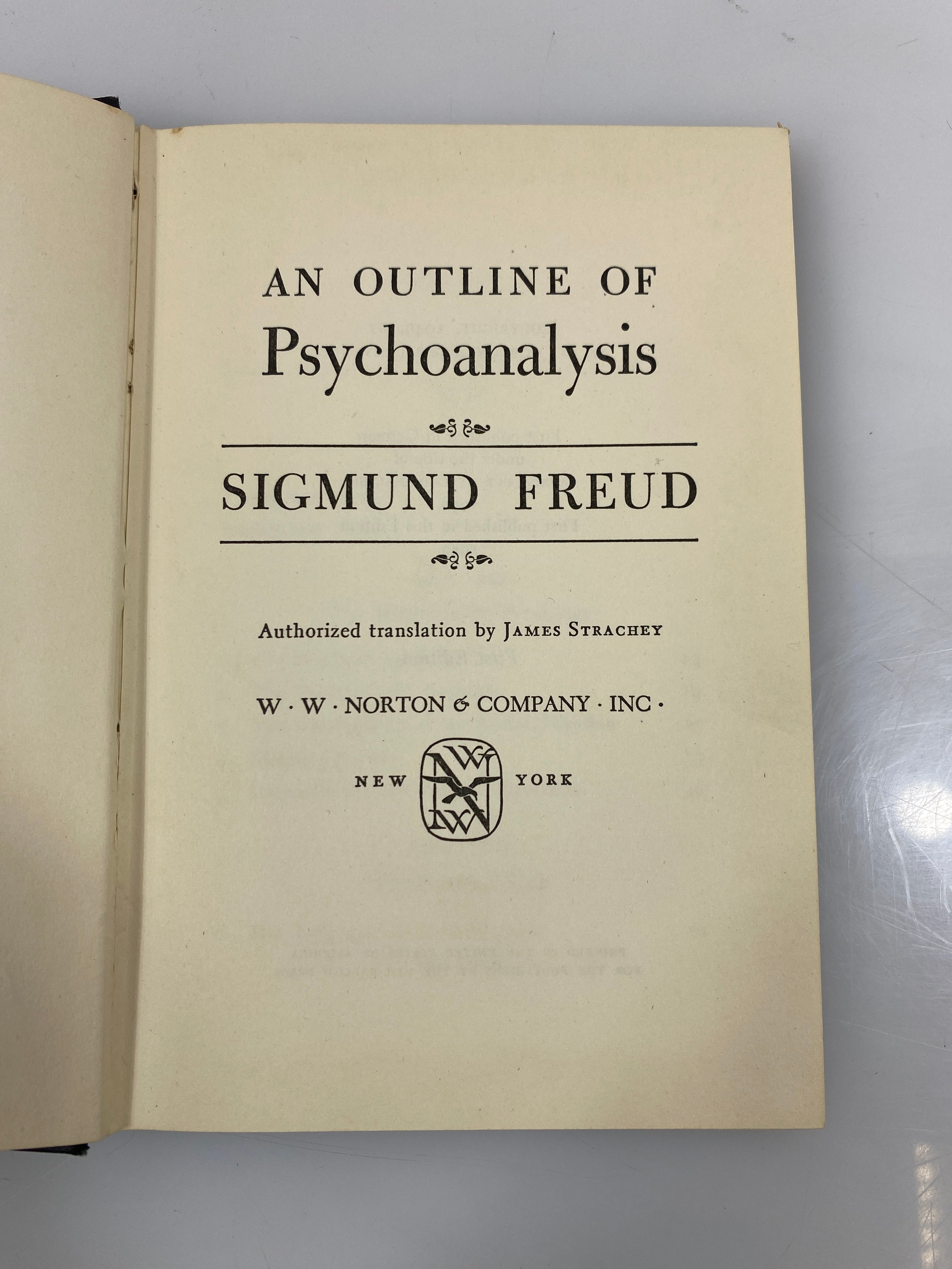 An Outline of Psychoanalysis by Freud 1949 HC