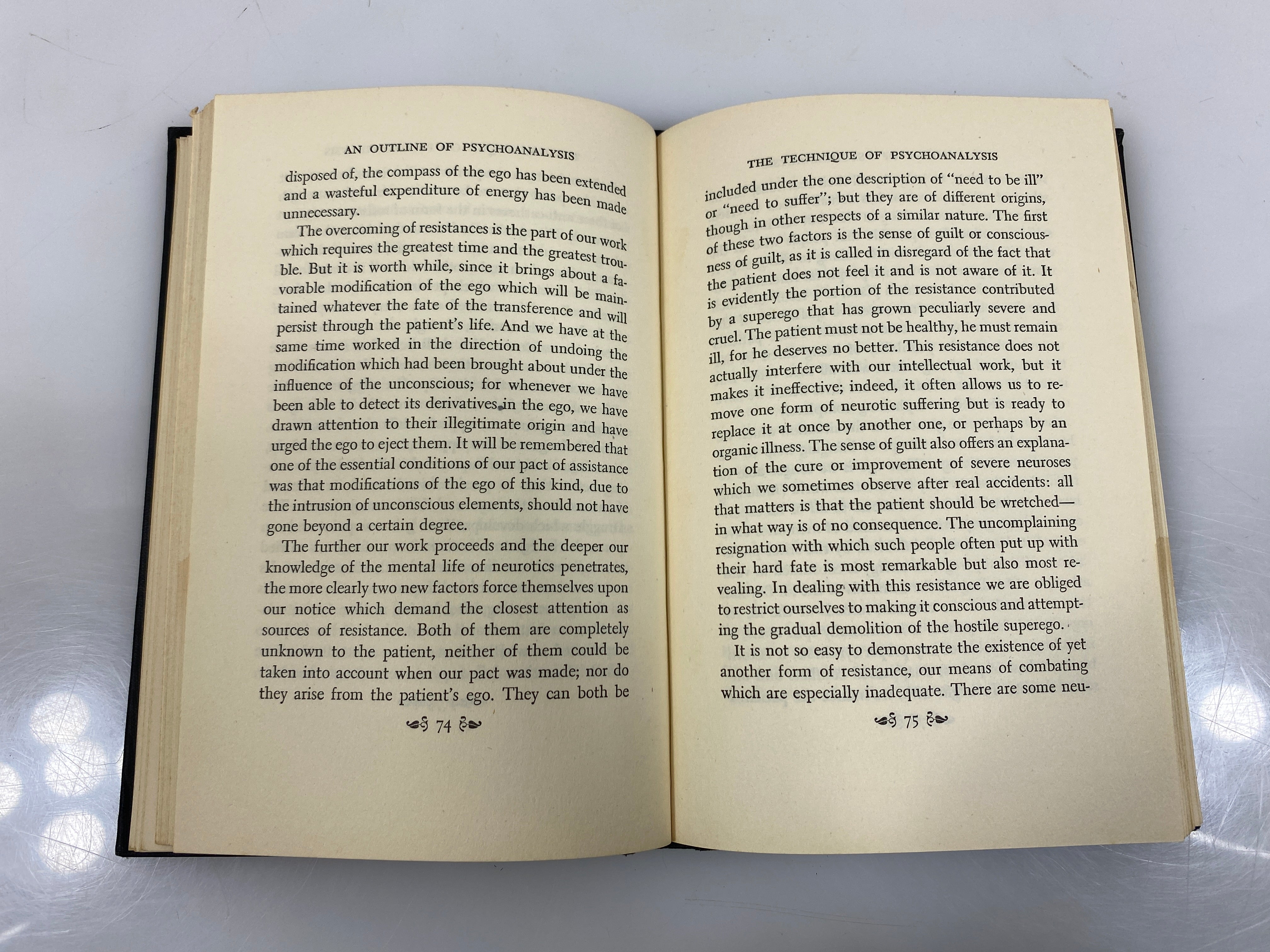 An Outline of Psychoanalysis by Freud 1949 HC