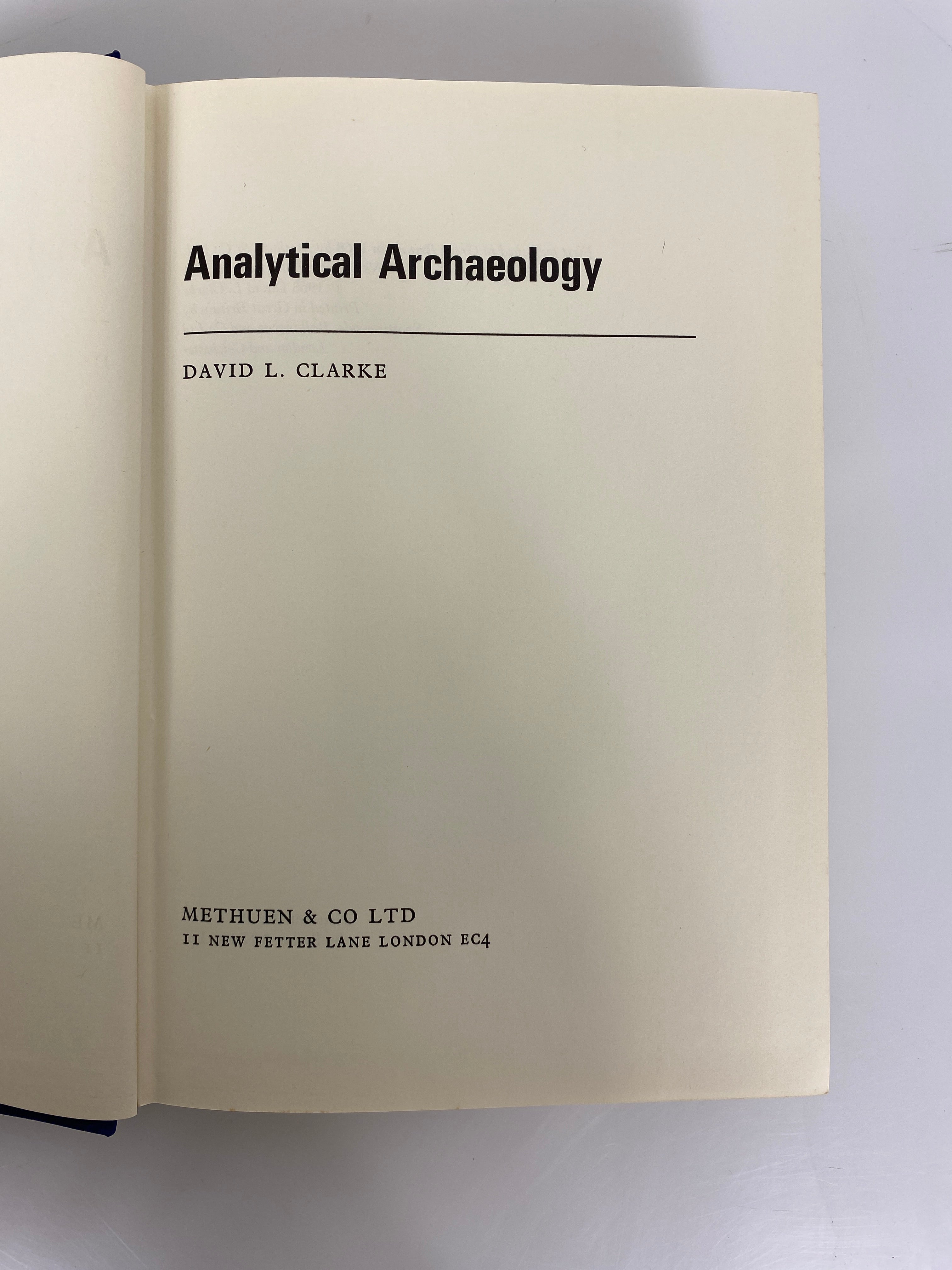 Analytical Archaeology by David L. Clarke 1968 HC DJ