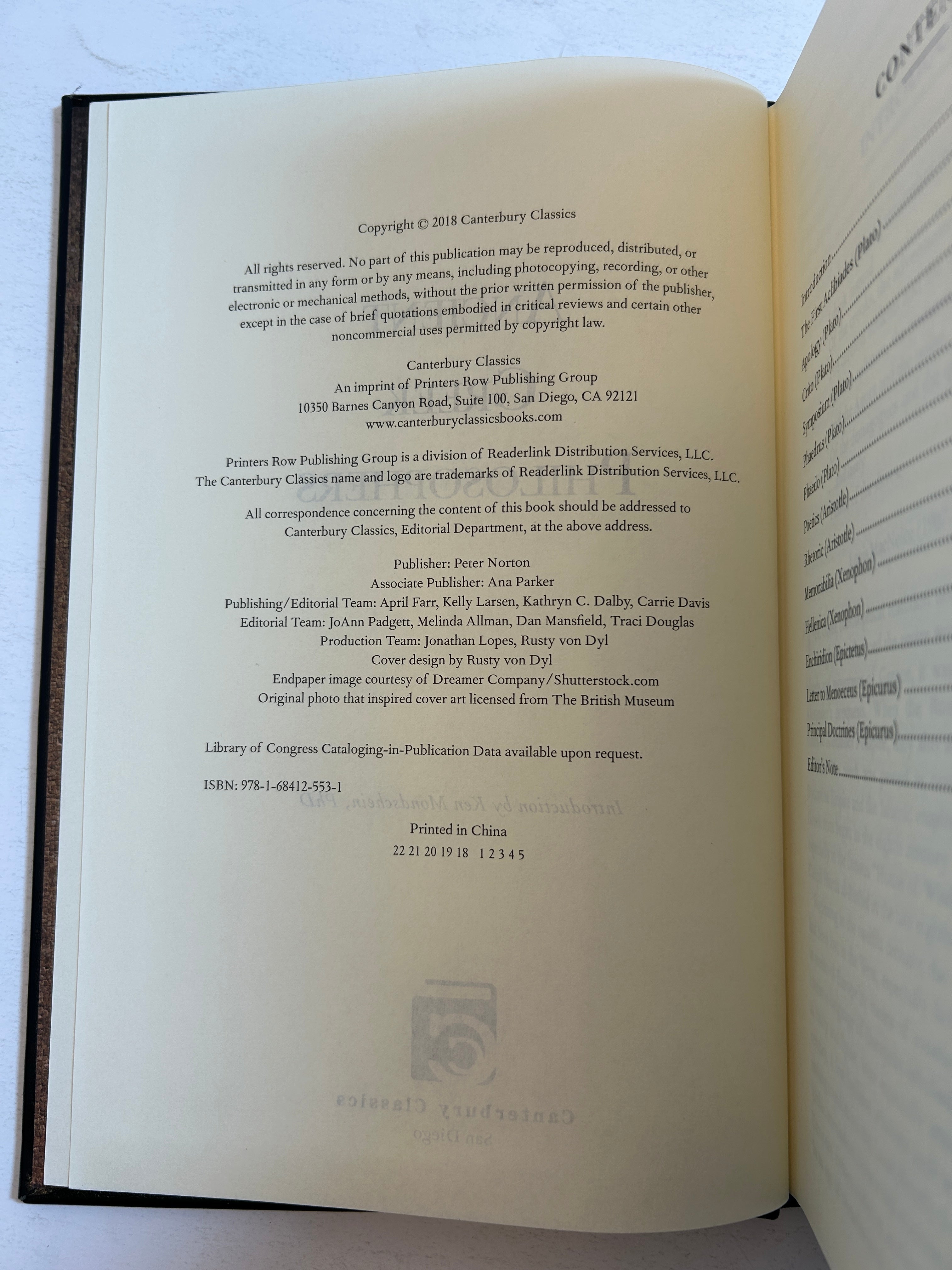 Ancient Greek Philosophers (Leather-bound Classics)Cantebury Classics HC