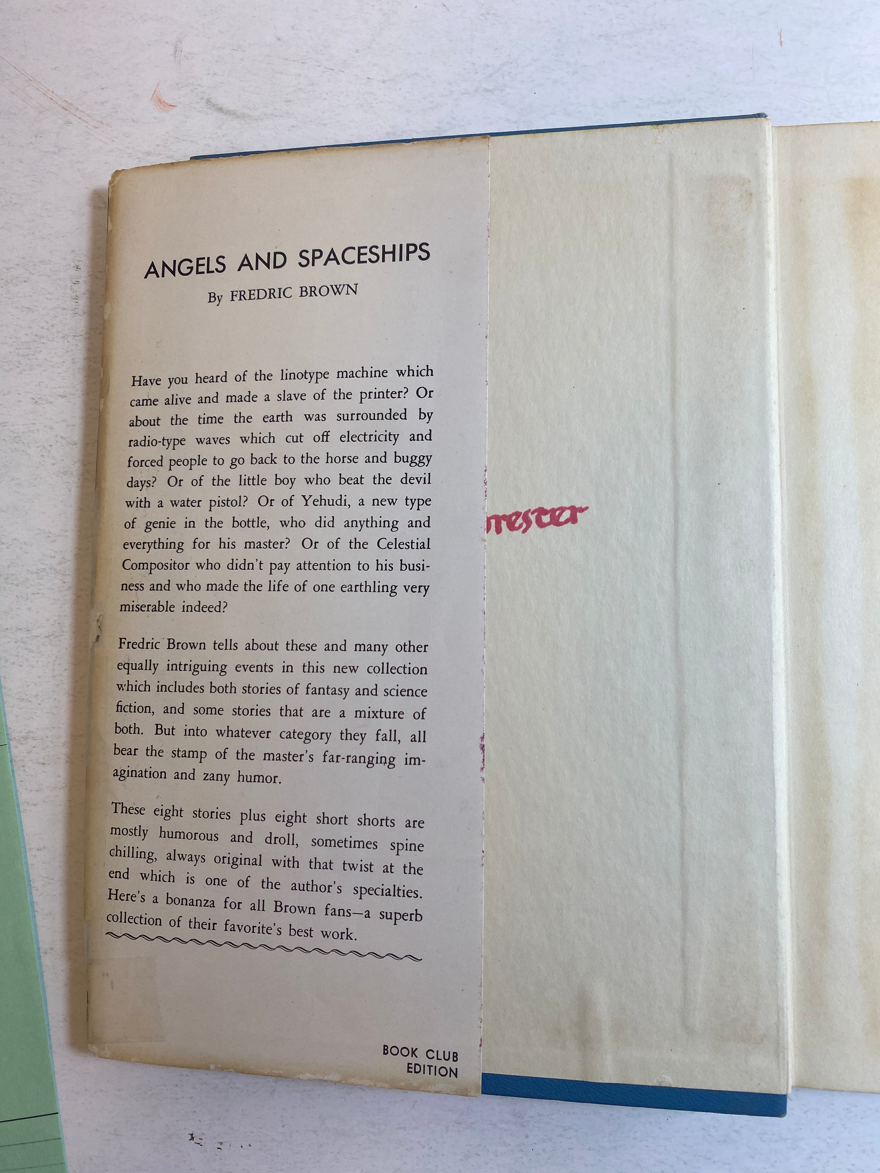 Angels and Spaceships Fredric Brown HCDJ 1954