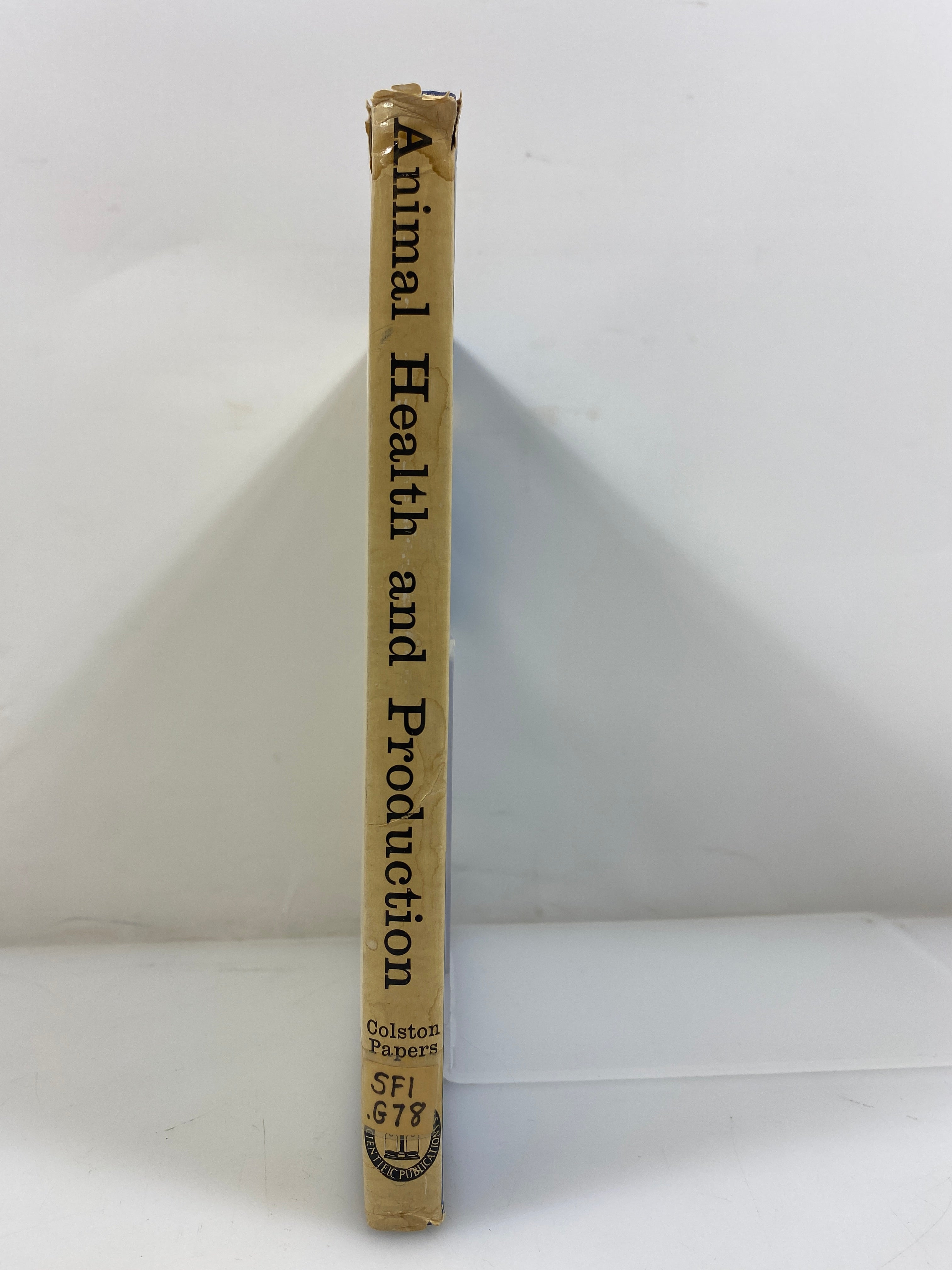 Animal Health and Production by Grunsell/Wright Ex-library 1962 HCDJ