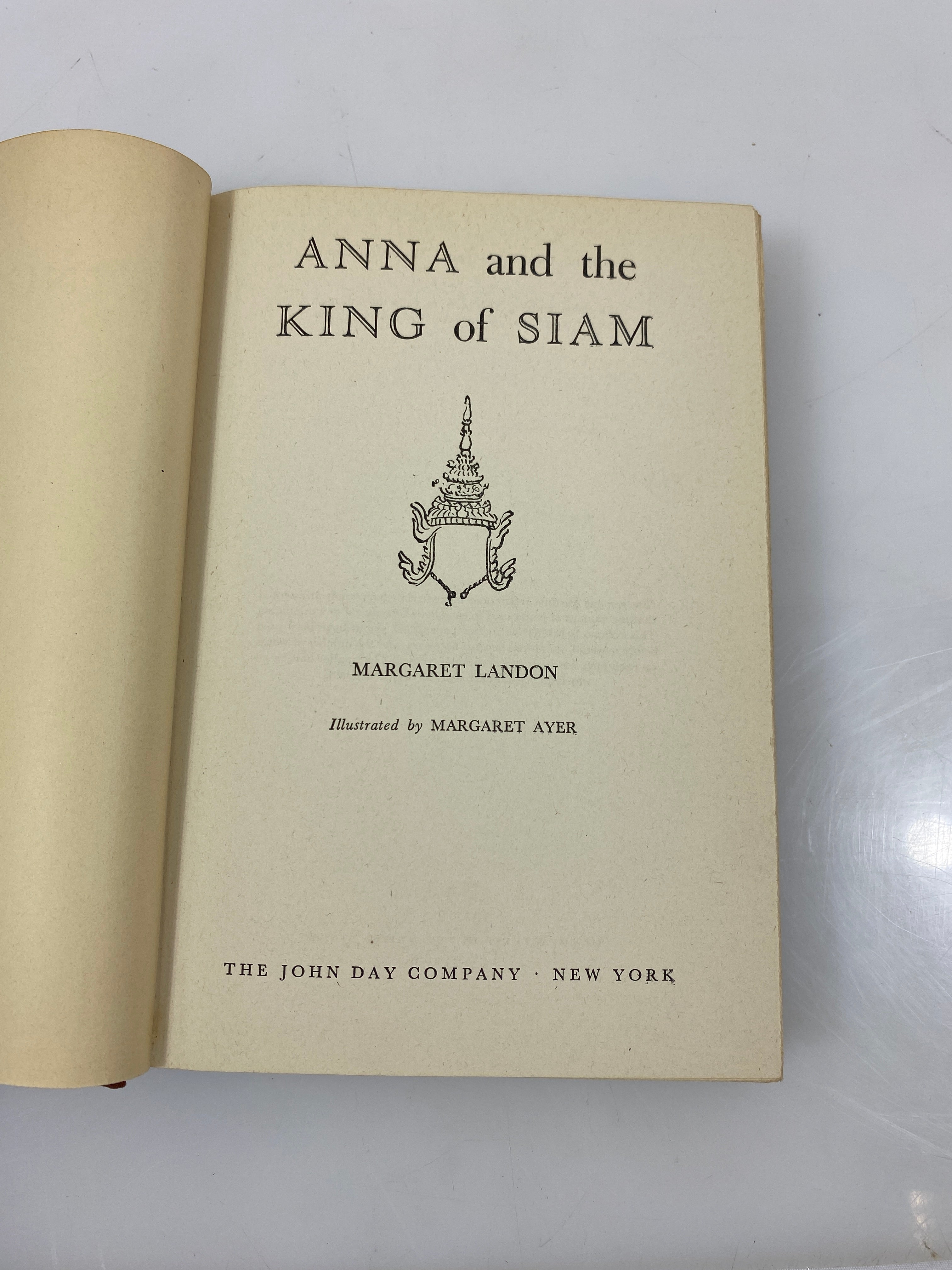 Anna and the King of Siam by Landon 1944 HCDJ