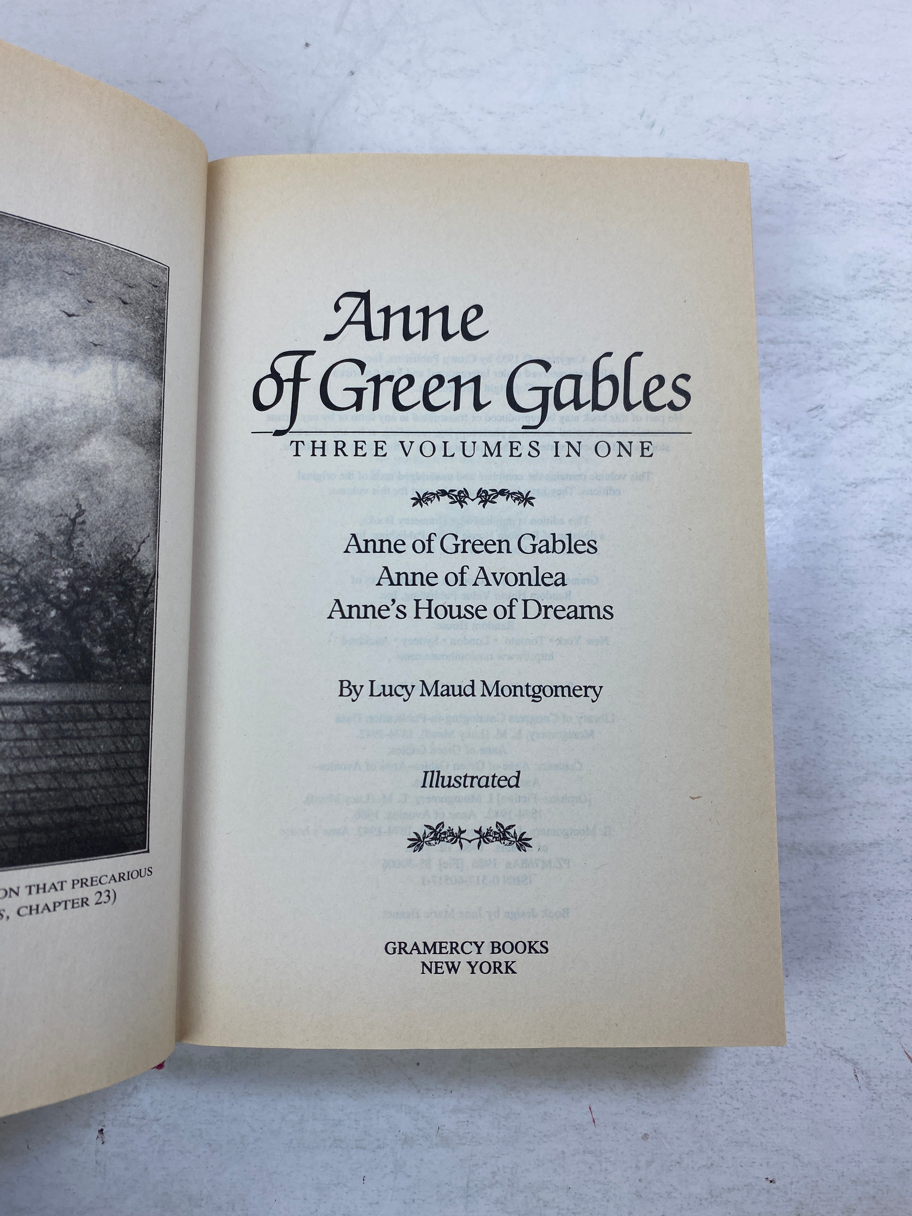 Anne of Green Gables Three Vol. in One Lucy M. Montgomery 1985 HCDJ