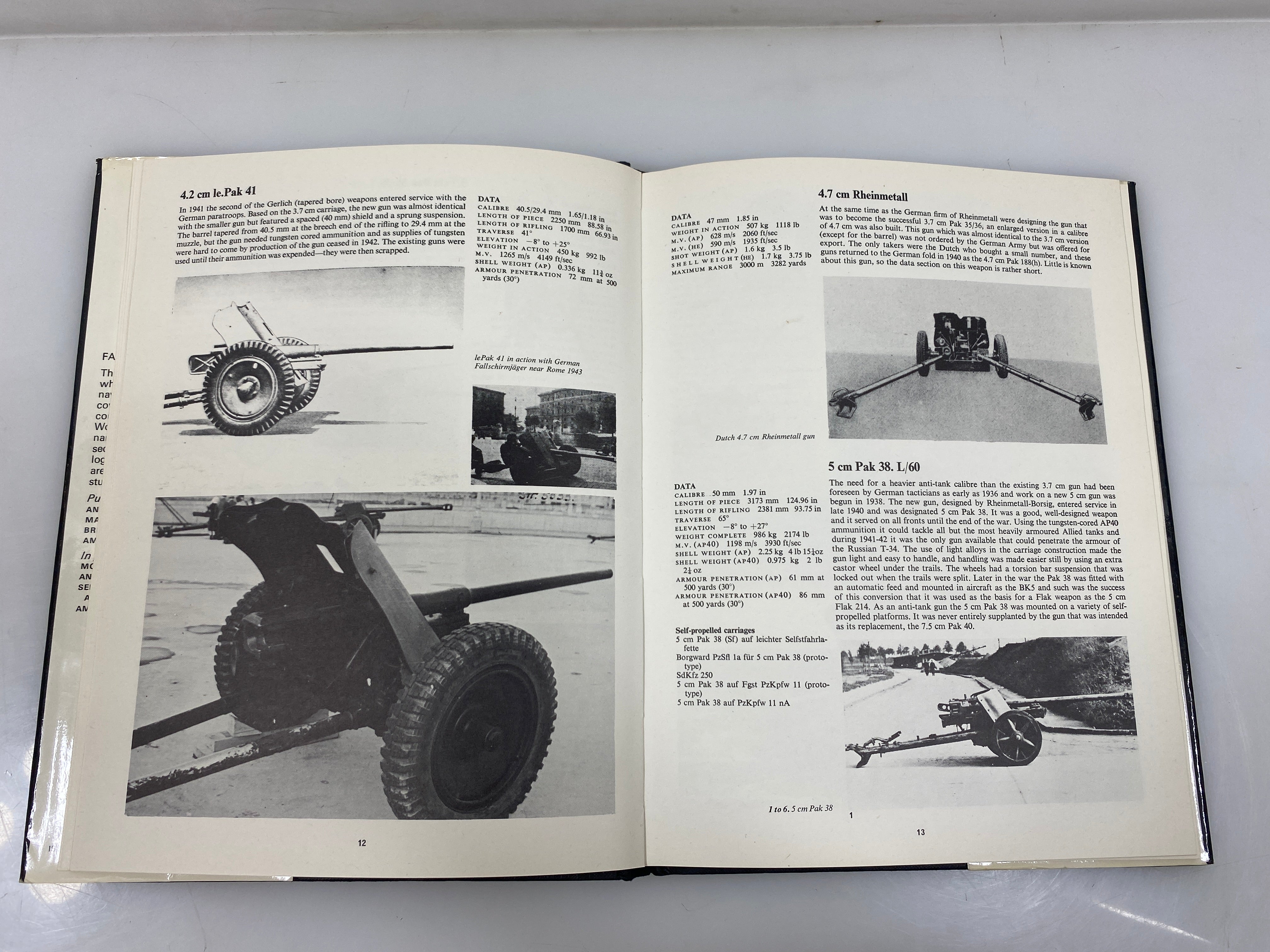 Anti-Tank Weapons by Chamberlain/Gander 1974 WWII Fact Files HCDJ