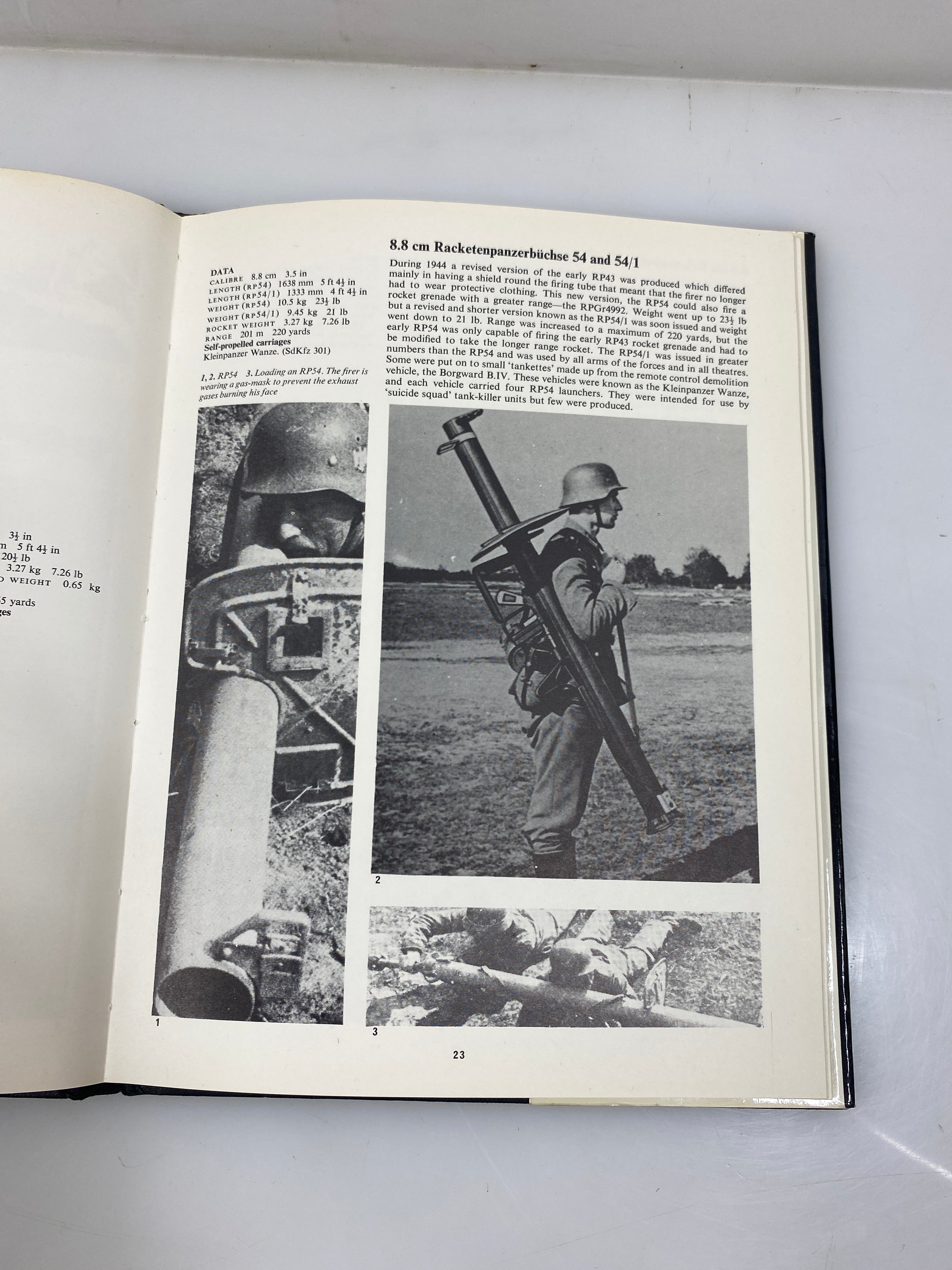 Anti-Tank Weapons by Chamberlain/Gander 1974 WWII Fact Files HCDJ