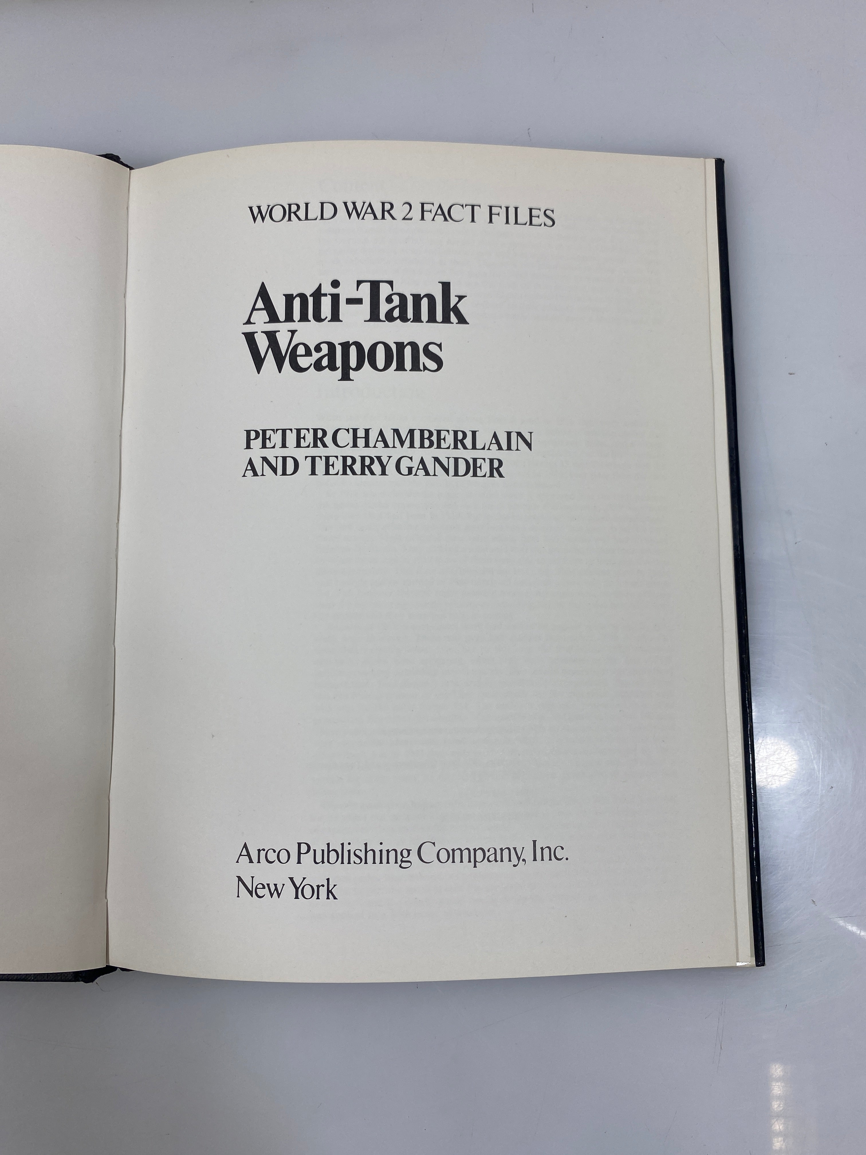 Anti-Tank Weapons by Chamberlain/Gander 1974 WWII Fact Files HCDJ