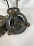 Antique 1800's Bradley & Hubbard Cast Iron Hanging Parlor Oil Lamp #2