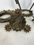 Antique 1800's Bradley & Hubbard Cast Iron Hanging Parlor Oil Lamp #3