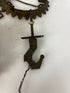 Antique 1800's Bradley & Hubbard Cast Iron Hanging Parlor Oil Lamp #3
