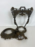 Antique 1800's Bradley & Hubbard Cast Iron Hanging Parlor Oil Lamp #3