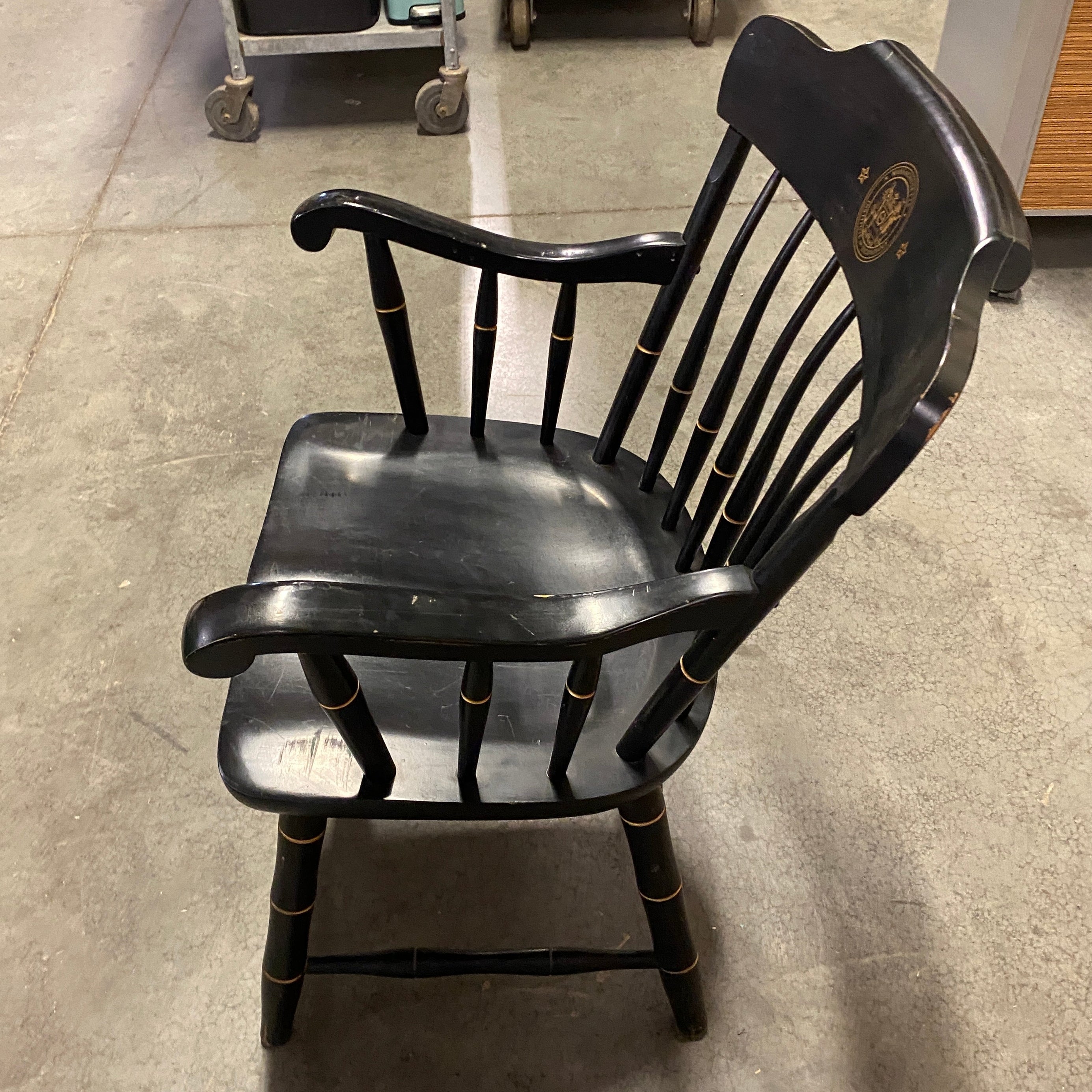 Antique Bent & Bros MIT Wooden Graduation Chair