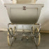 Antique Bilt-Rite Wood Panel and White Canvas Interior Baby Carriage