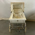Antique Bilt-Rite Wood Panel and White Canvas Interior Baby Carriage