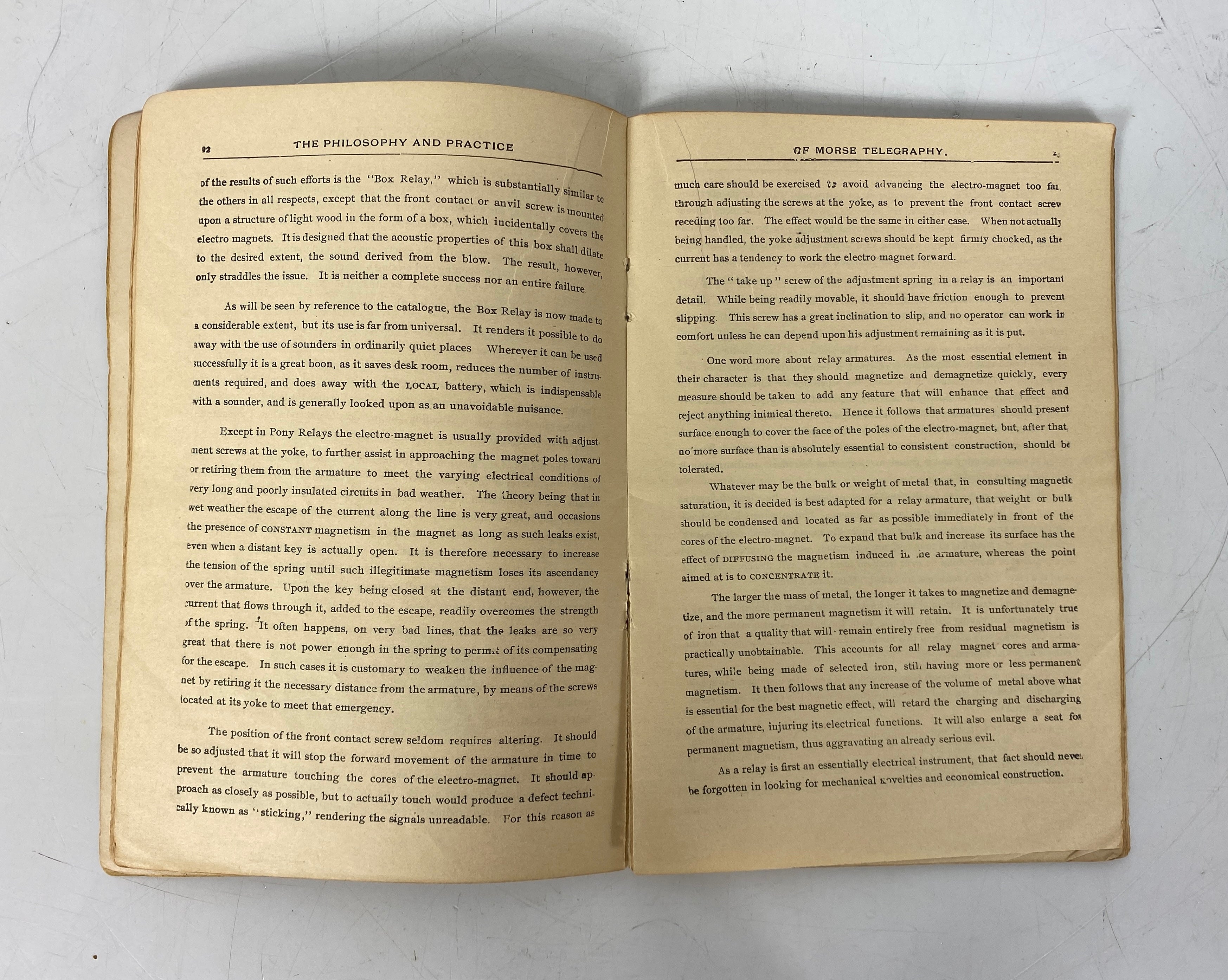 Antique Booklet: Philosophy & Practice of Morse Telegraphy c1900 SC