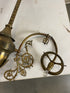 Antique Brass Gas Light Fixture Parts Only