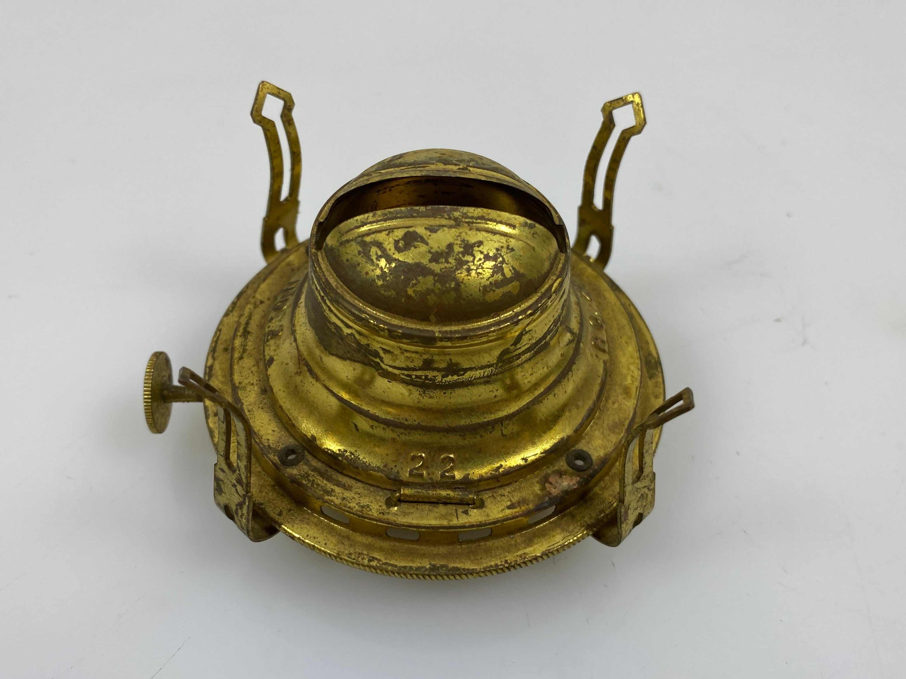 Antique Brass Queen Anne No. 2 Lamp Burner #1