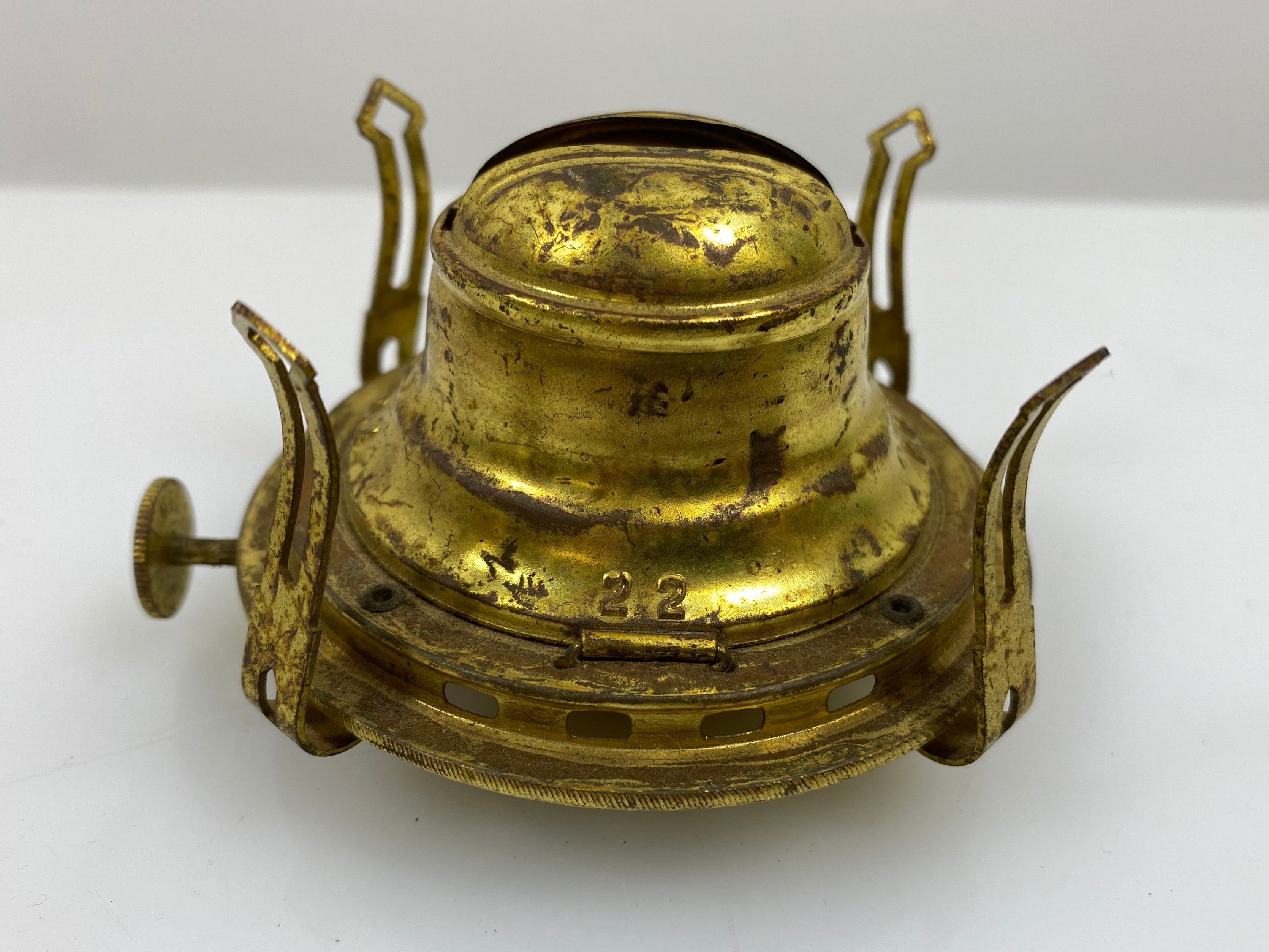 Antique Brass Queen Anne No. 2 Lamp Burner #2