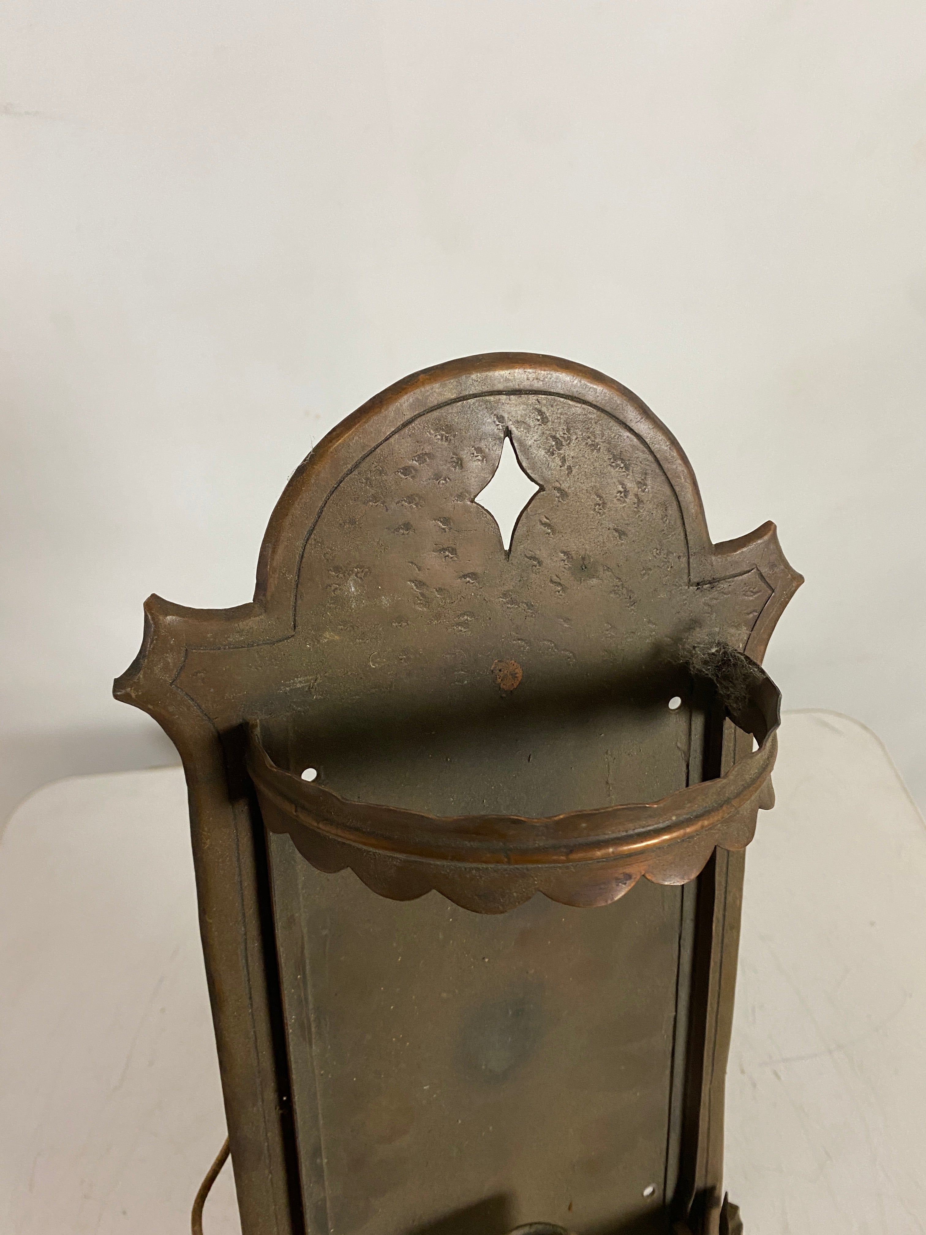 Antique Candlestick Hanging Electric Light Fixture