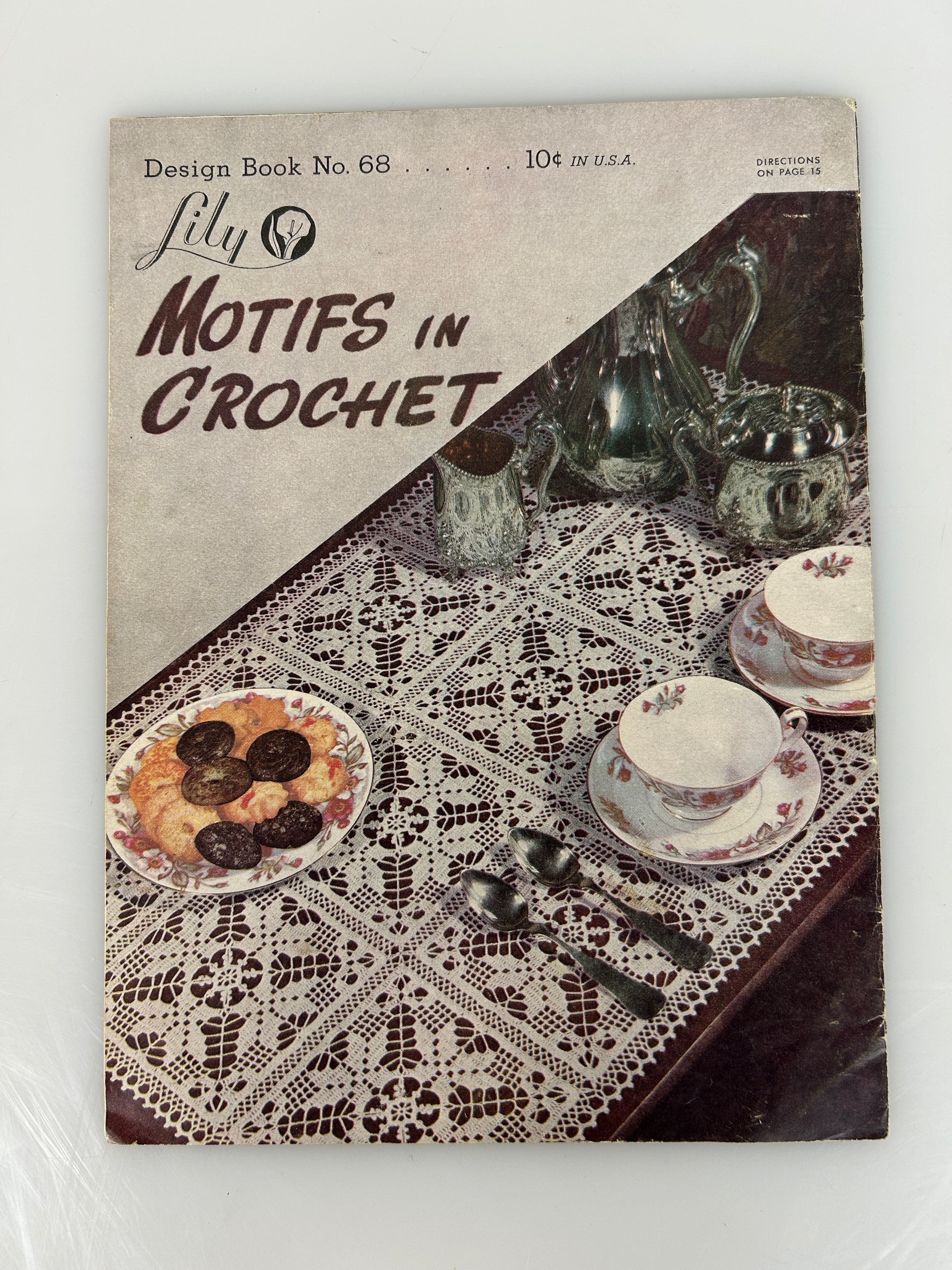 Antique Craft Book Lily Motifs in Crochet Design Book No 68