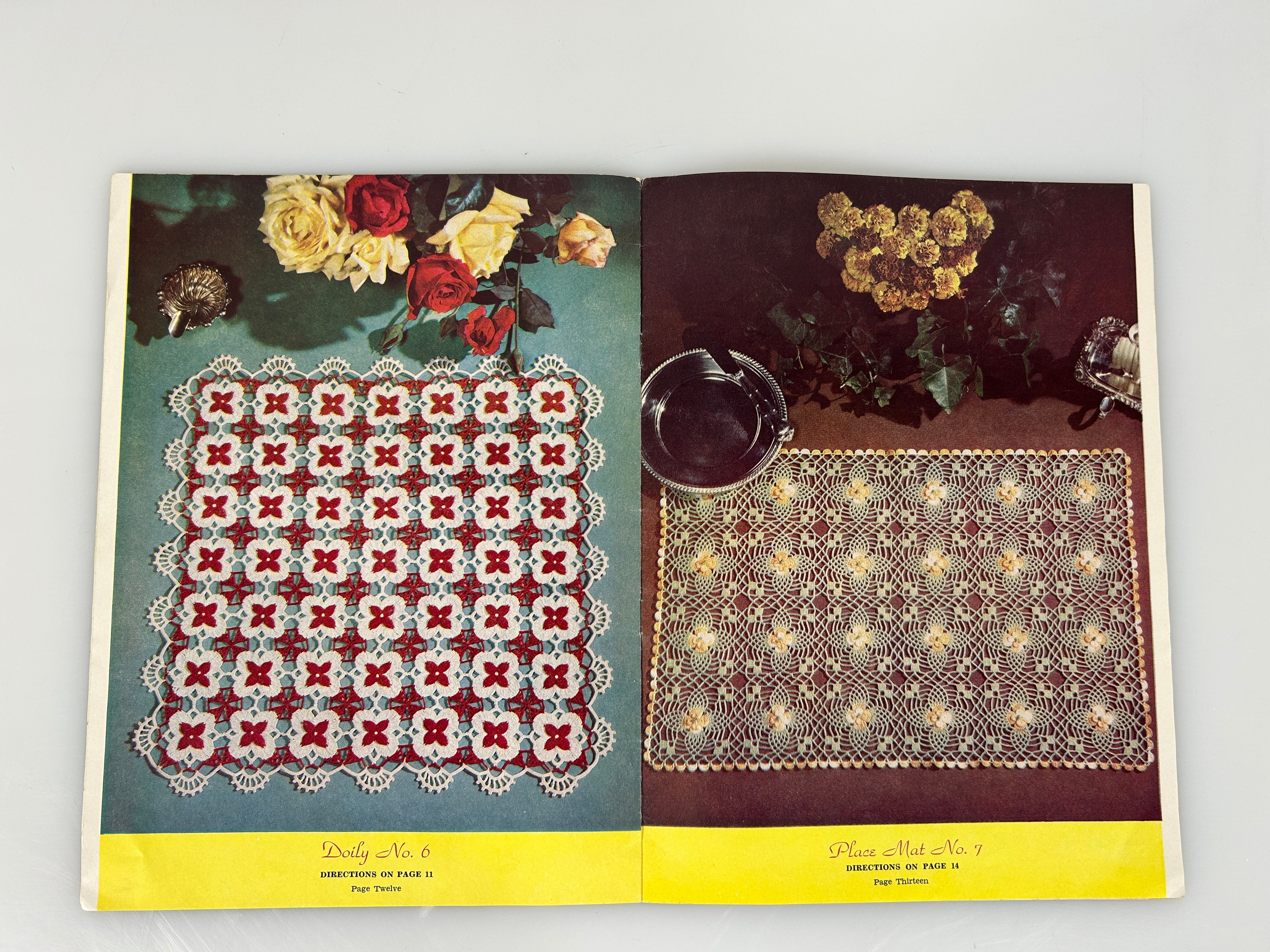 Antique Craft Book Lily Motifs in Crochet Design Book No 68