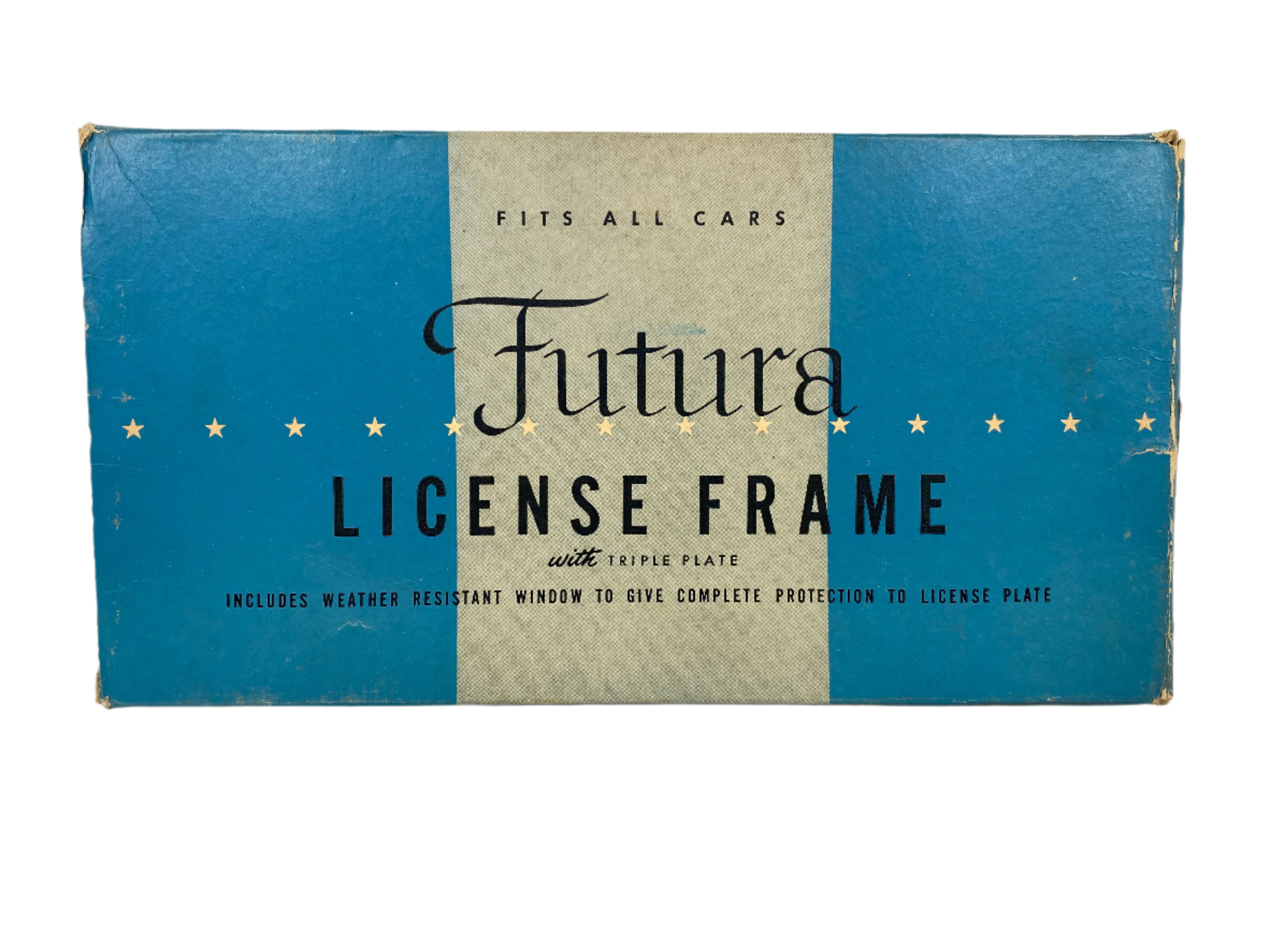 Antique Futura License Frame Sears Roebuck and Co.