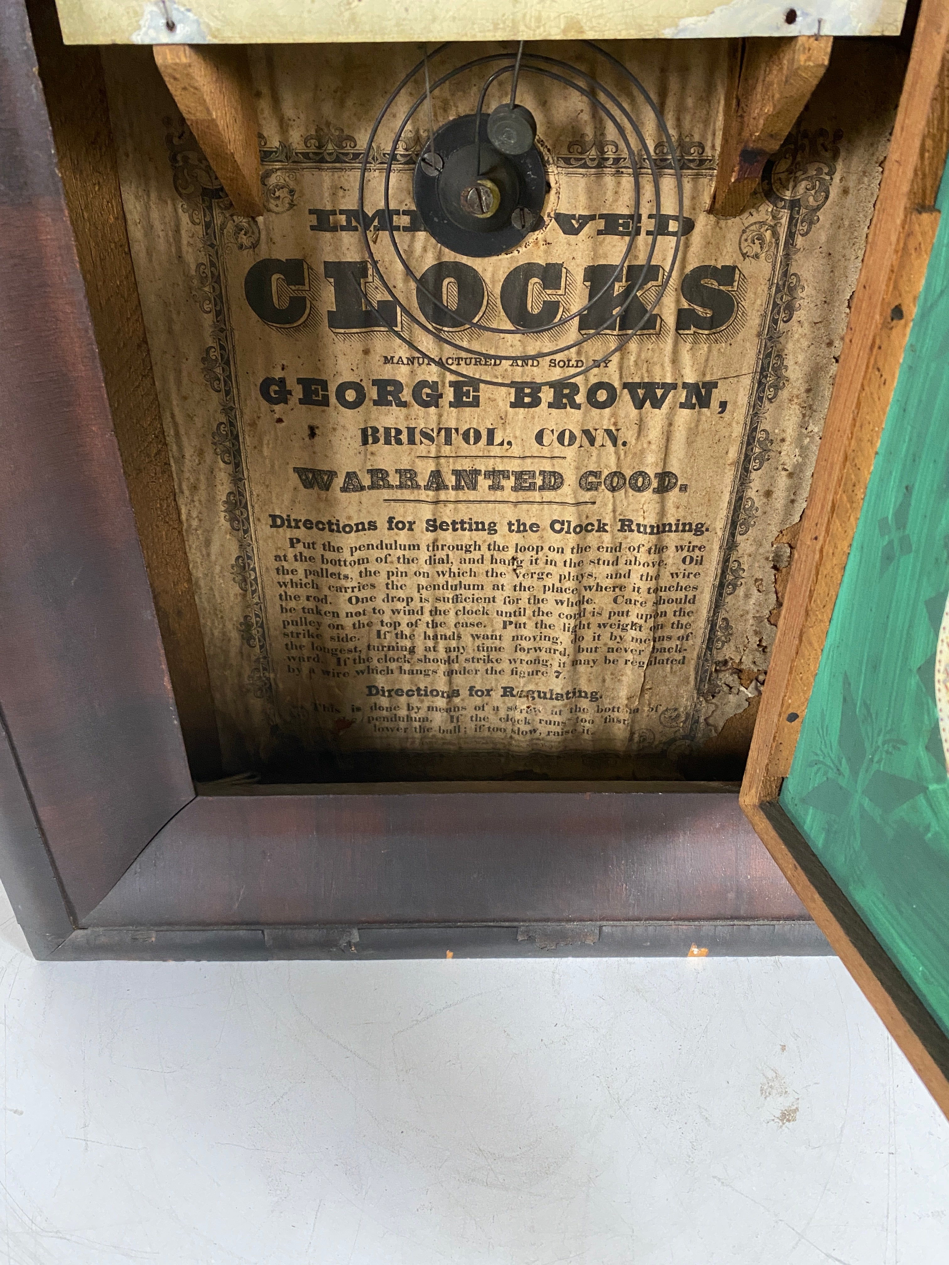 Antique George Brown Ogee Clock