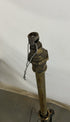 Antique Gold and Black Electric Chandelier