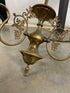 Antique Gold Electric Ceiling Light with Shades