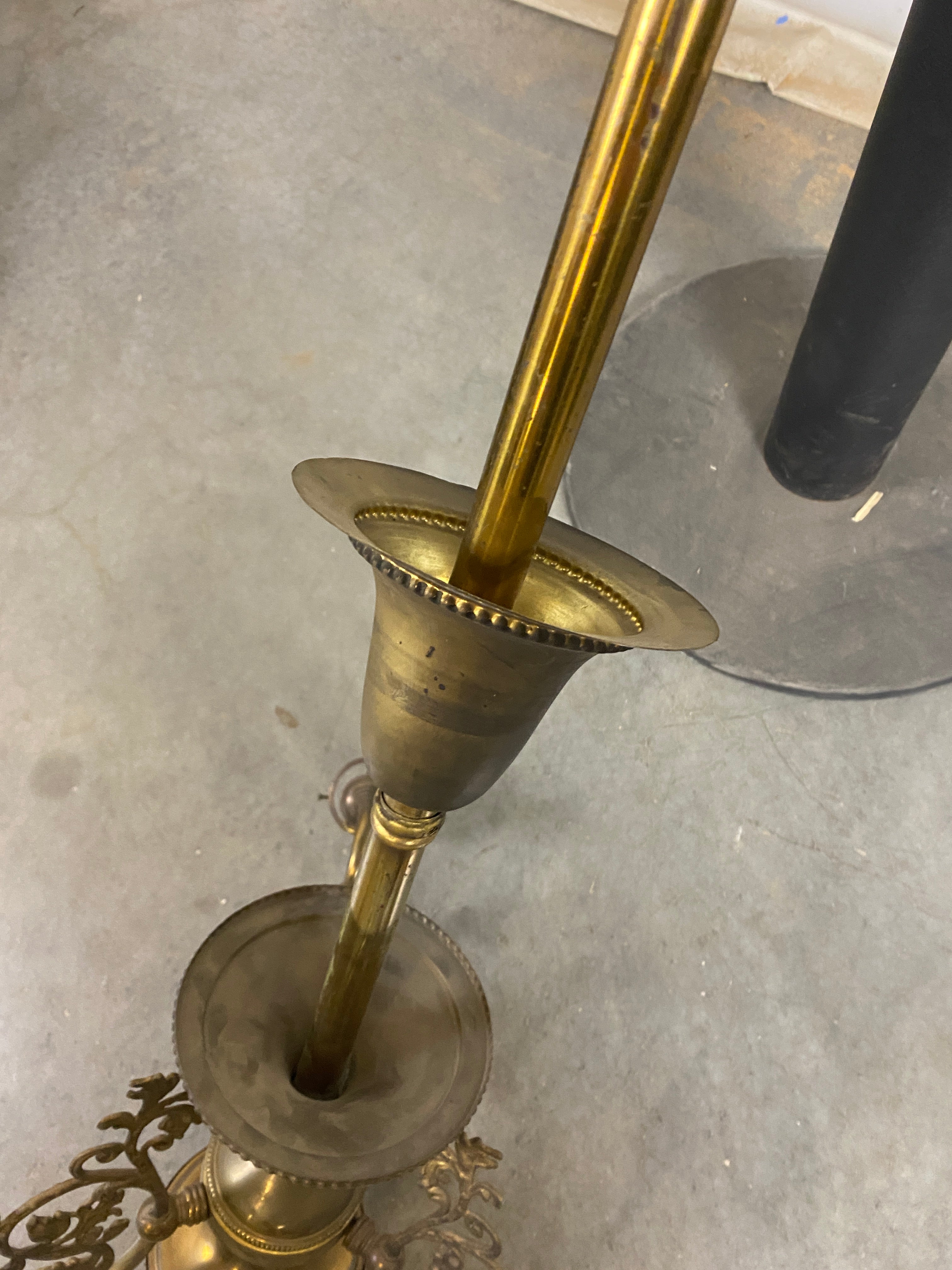 Antique Gold Electric Ceiling Light with Shades