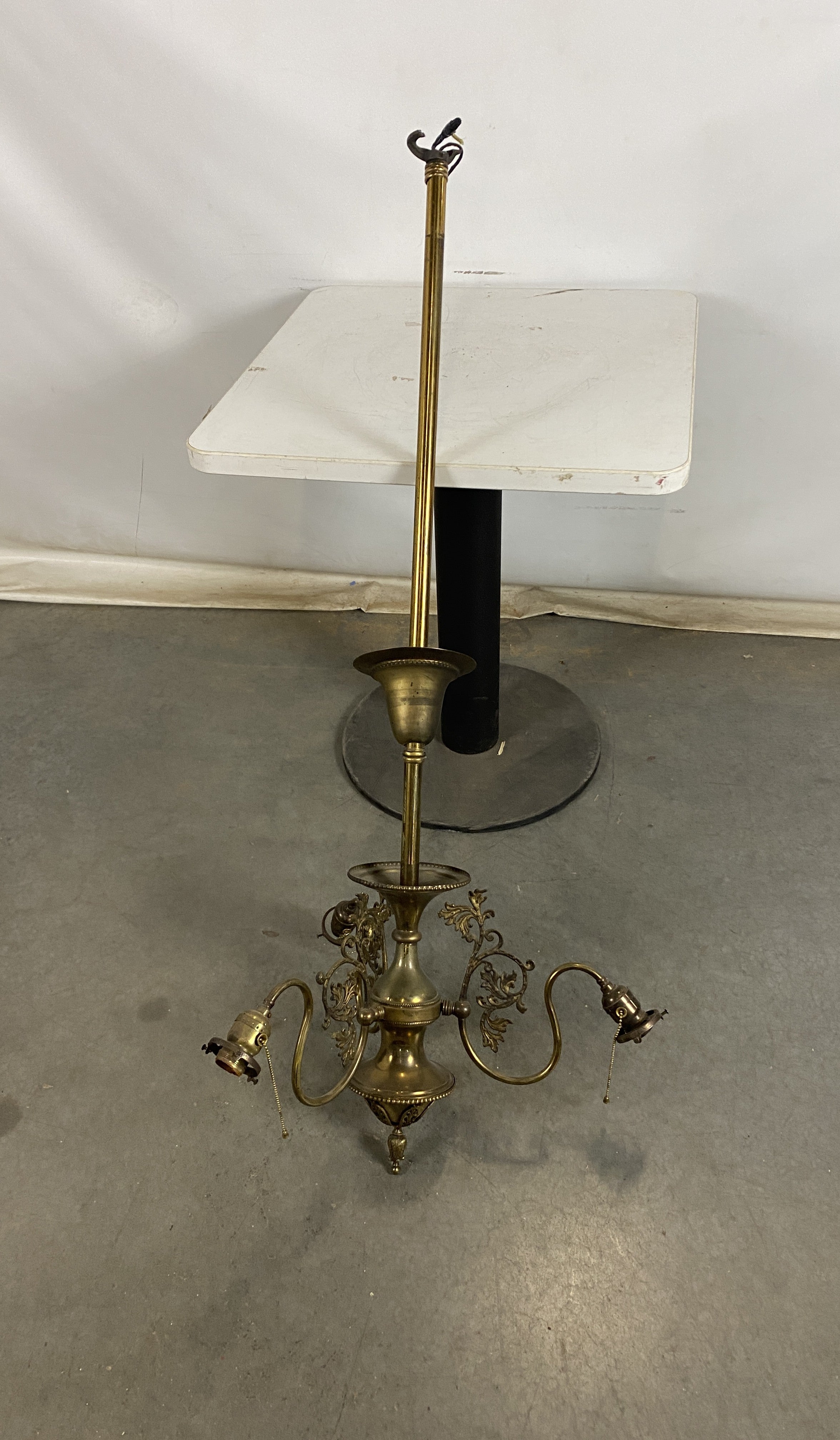 Antique Gold Electric Ceiling Light with Shades