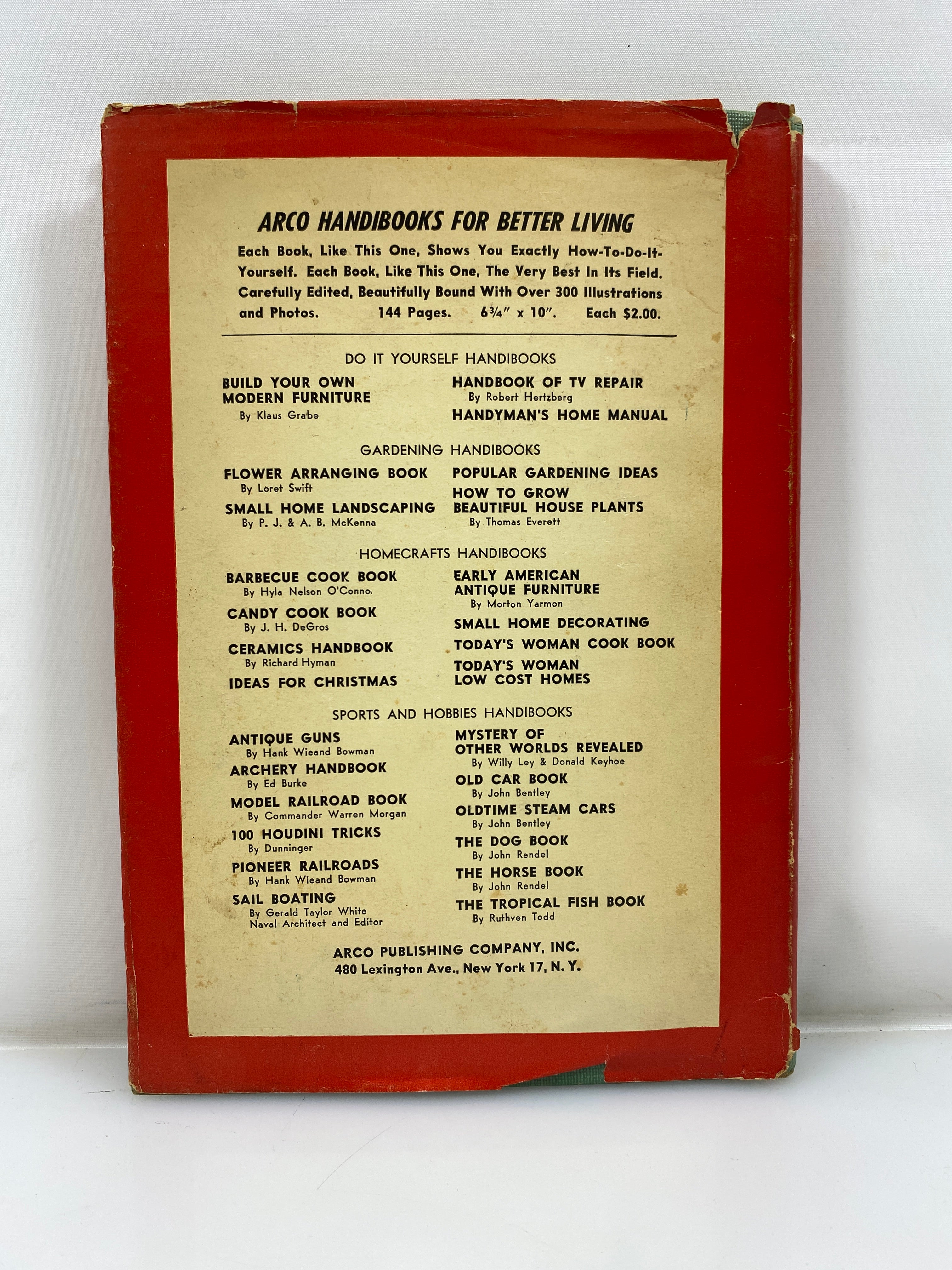 Antique Guns by Bowman Arco Publishing Co. 1950 HCDJ